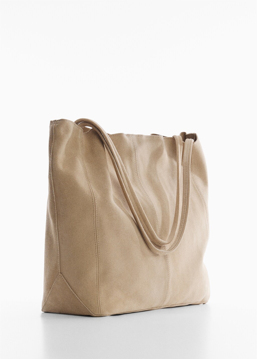 Leather shopper bag