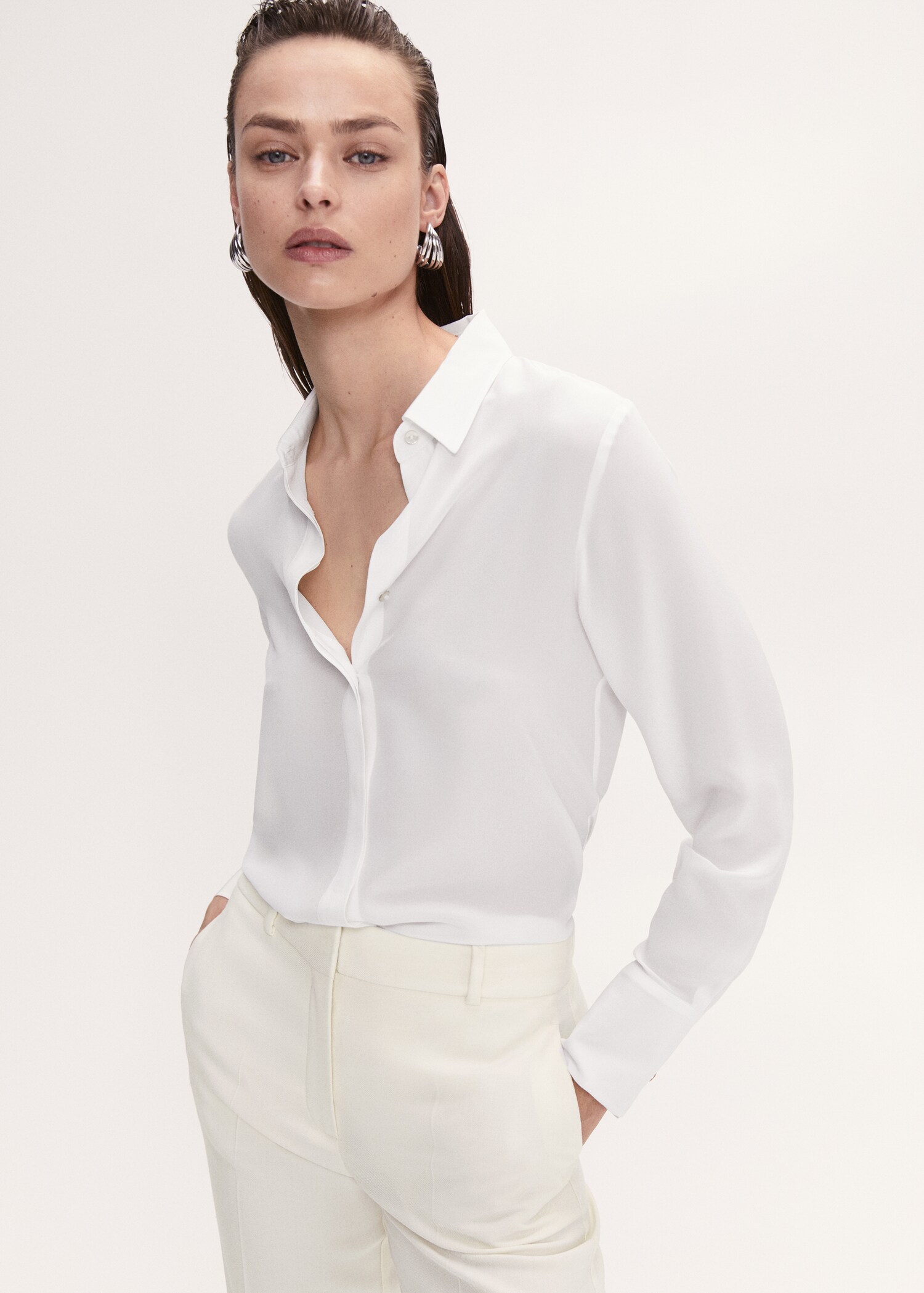 100% silk shirt - Medium plane