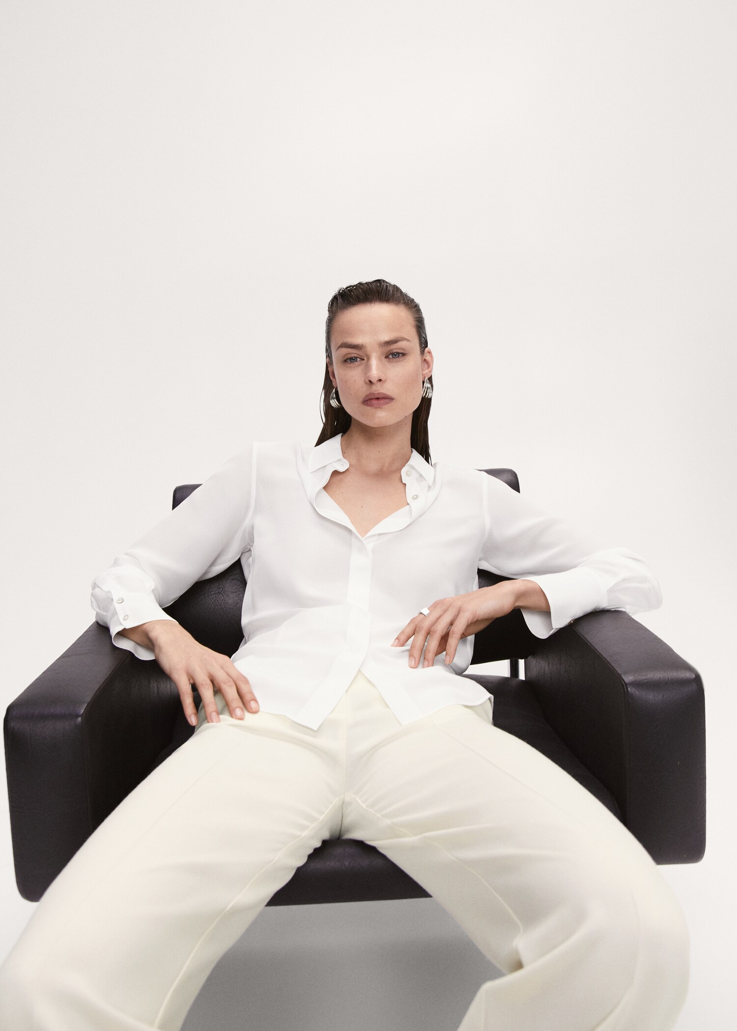 100% silk shirt - Details of the article 2