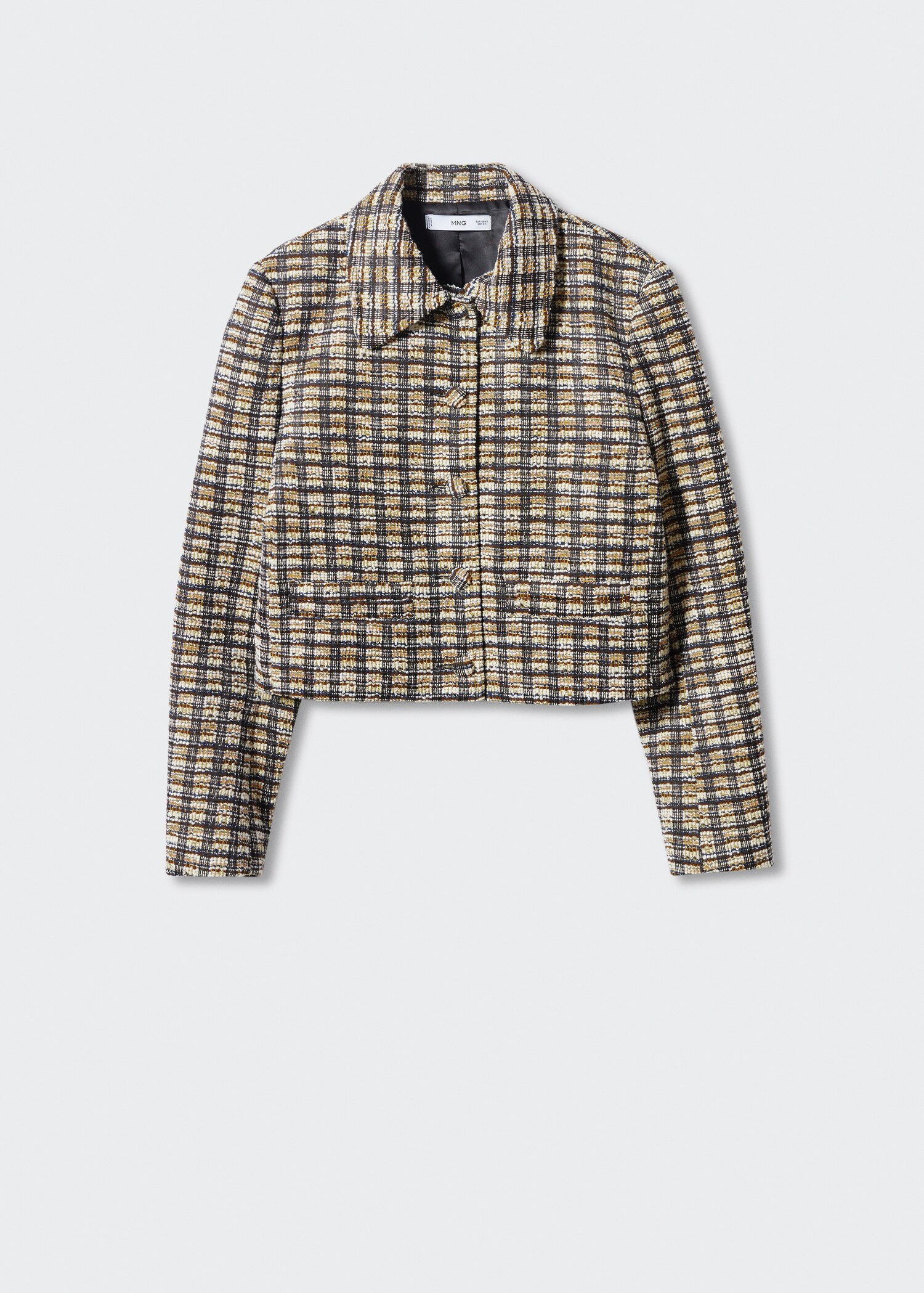 Chaqueta tweed cuadros - Artículo sin modelo