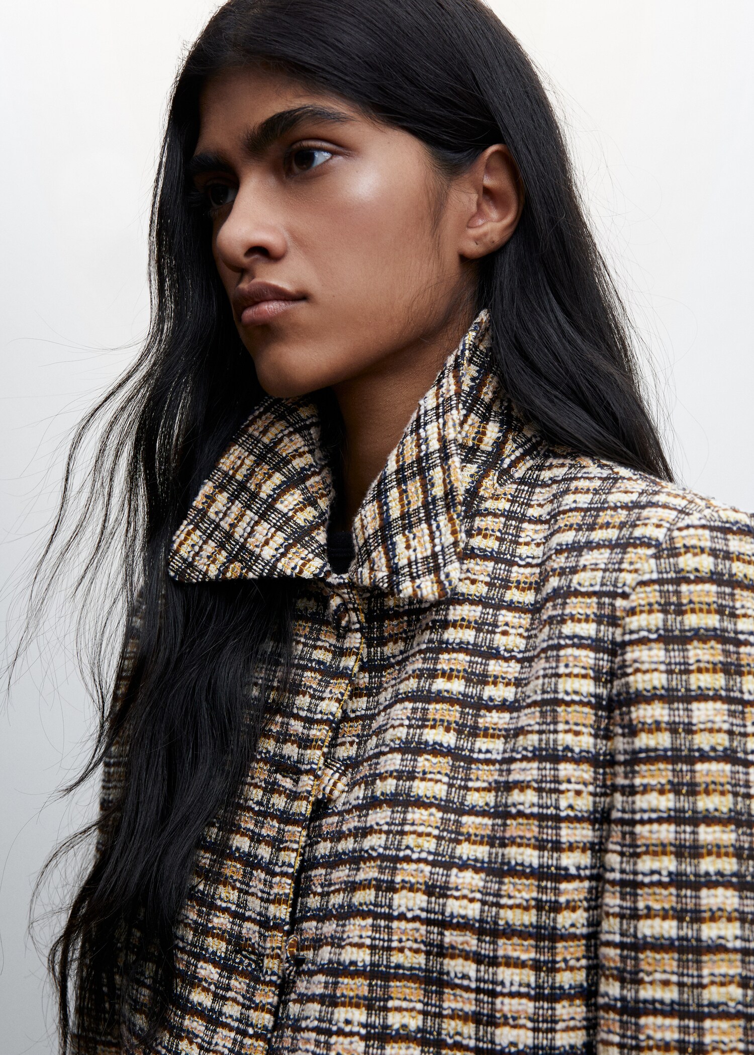 Chaqueta tweed cuadros - Detalle del artículo 1