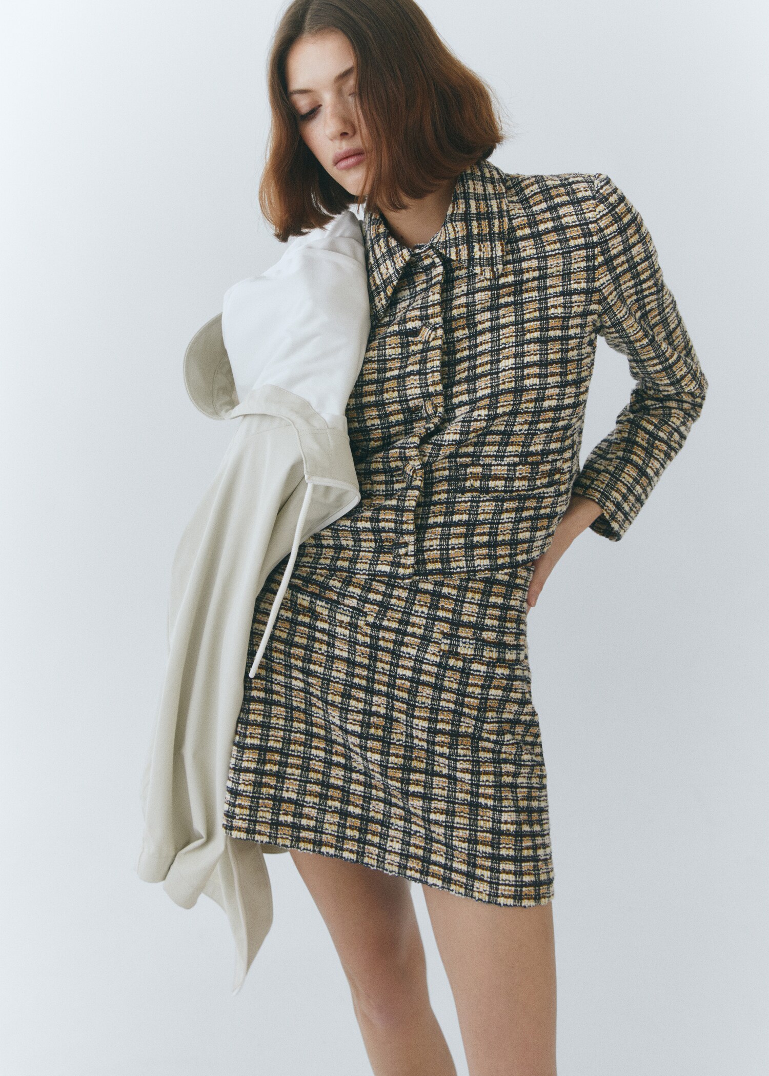 Chaqueta tweed cuadros - Detalle del artículo 6