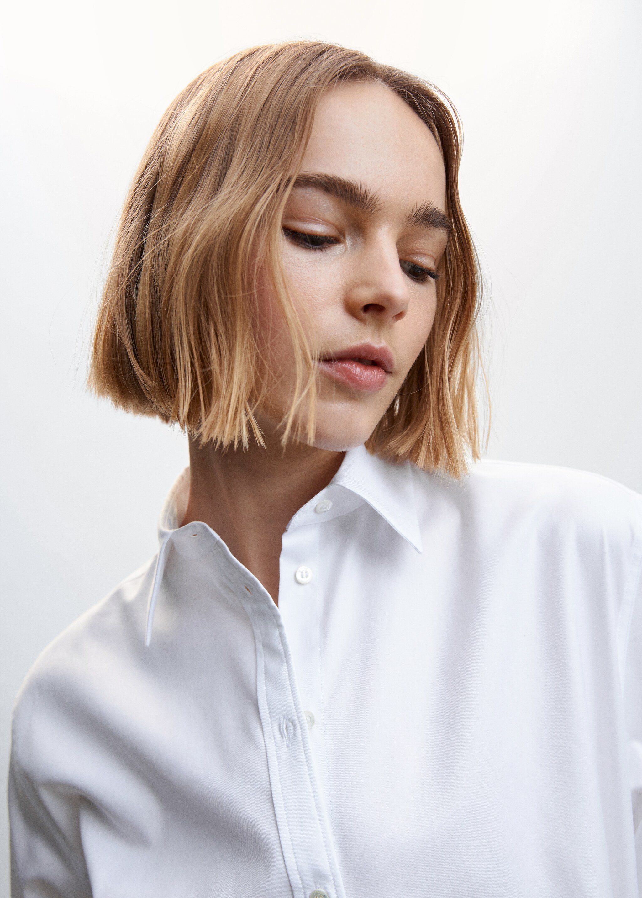 Oversize cotton shirt - Details of the article 1