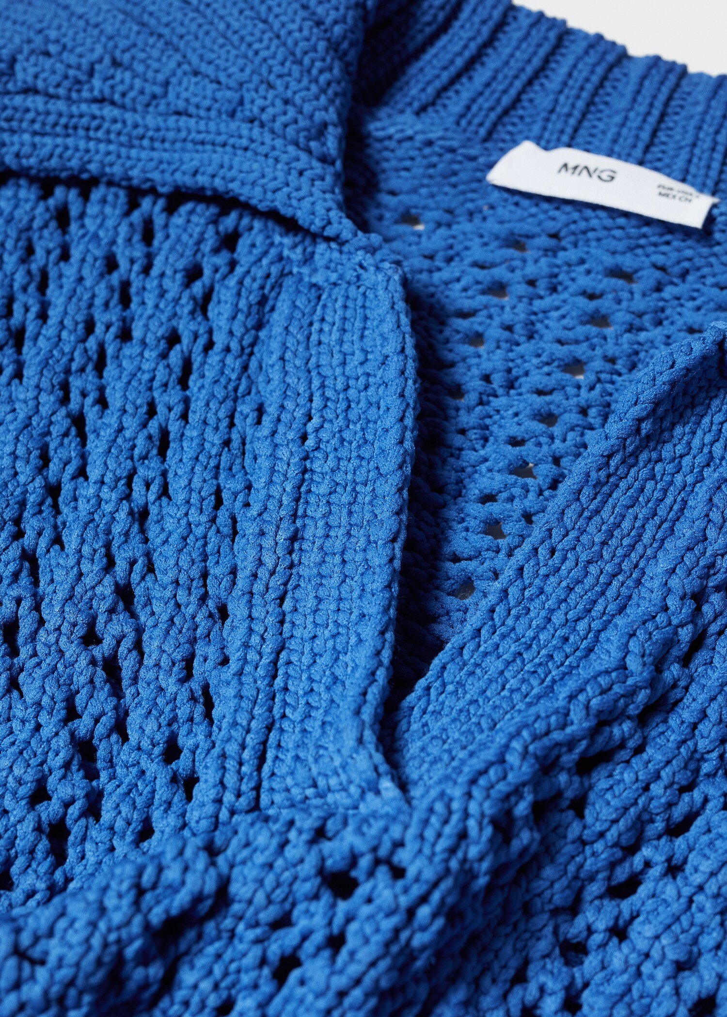 Openwork knitted polo-neck sweater - Details of the article 8