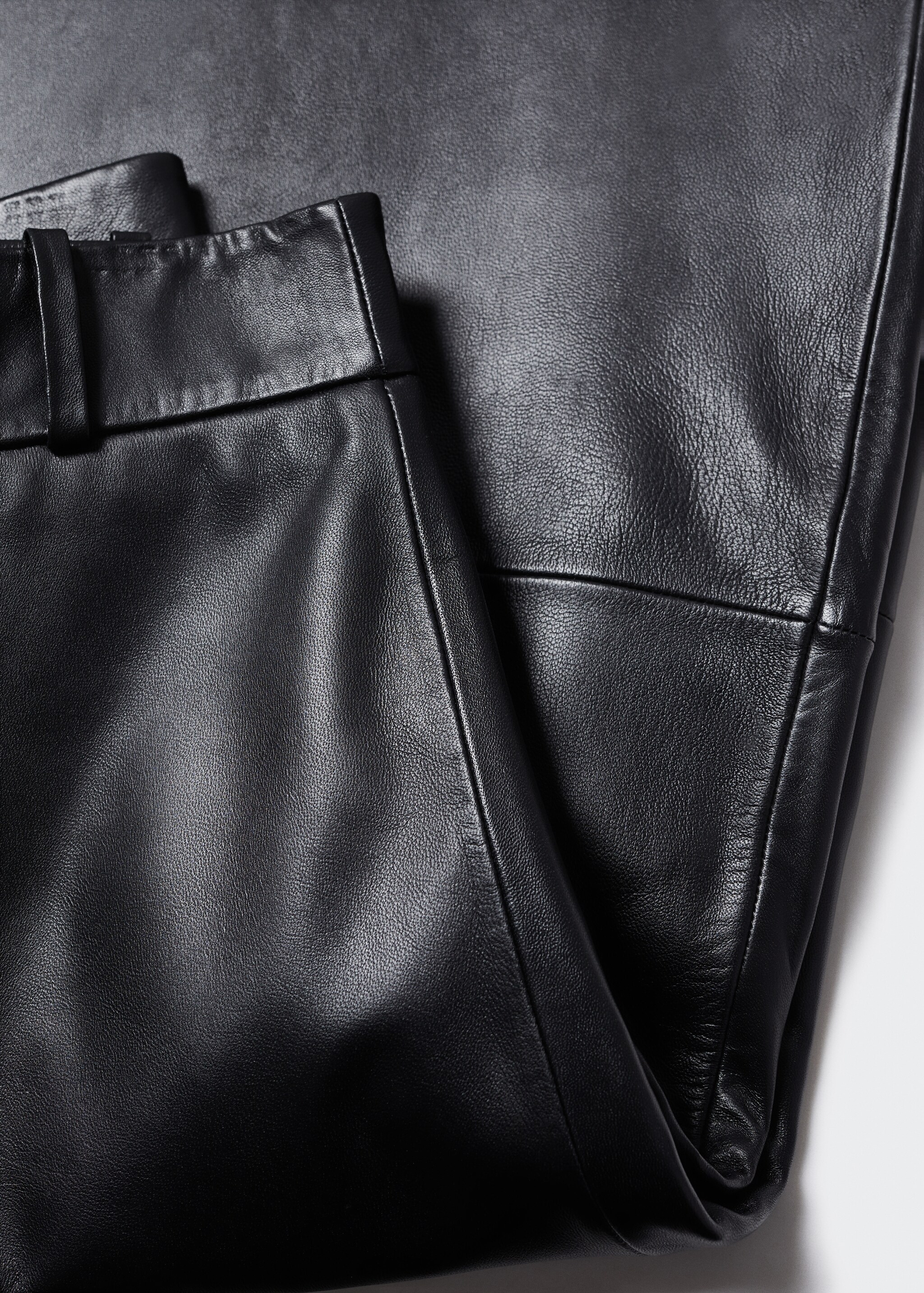 100% leather midi skirt - Details of the article 8
