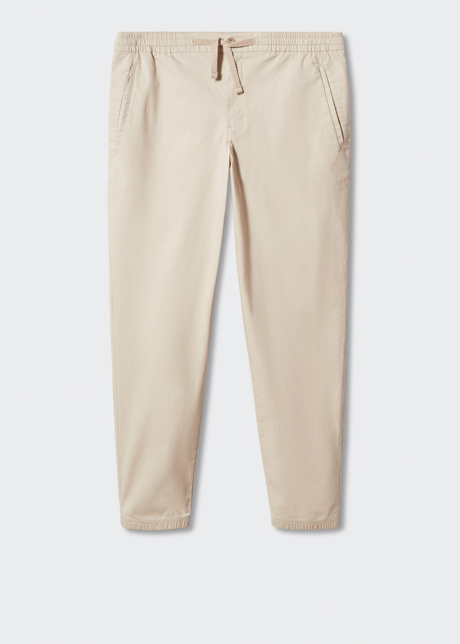 Cotton jogger-style trousers - Article without model