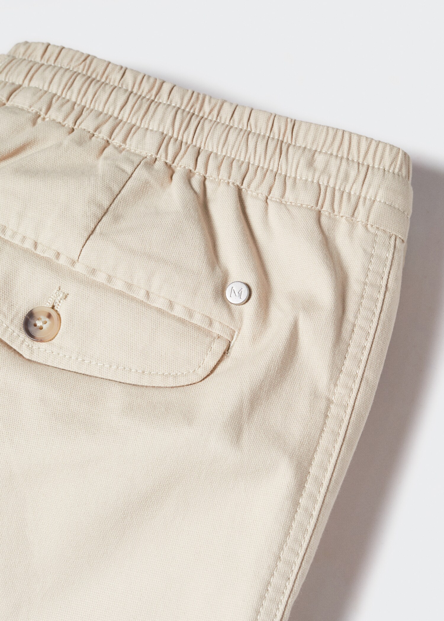 Cotton jogger-style trousers - Details of the article 8