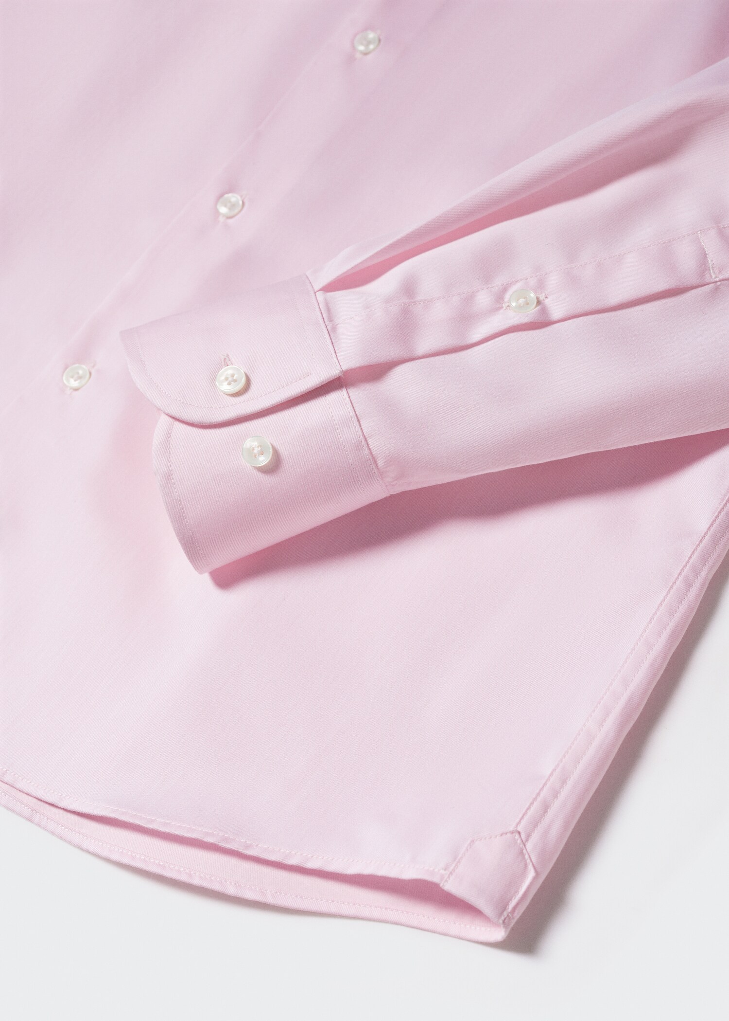 Slim fit structured suit shirt - Details of the article 8