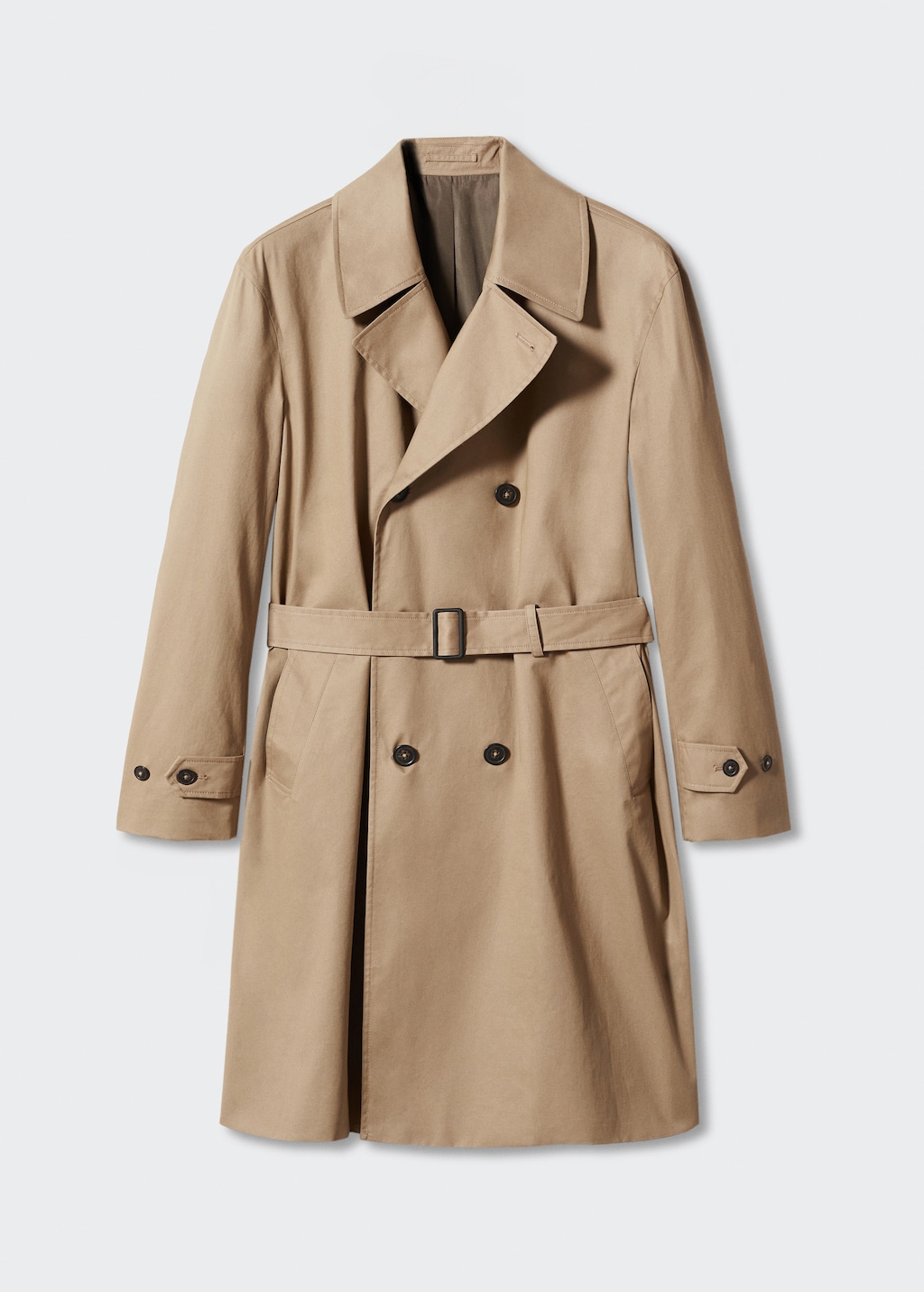 Classic 100 cotton trench coat Men MANGO OUTLET Finland