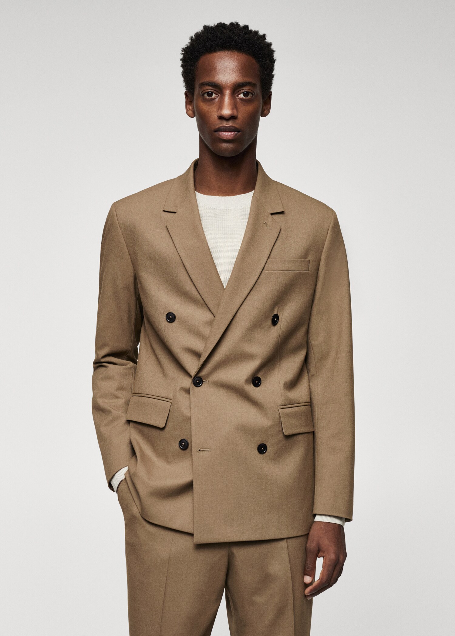 Double-breasted suit jacket - Medium plane