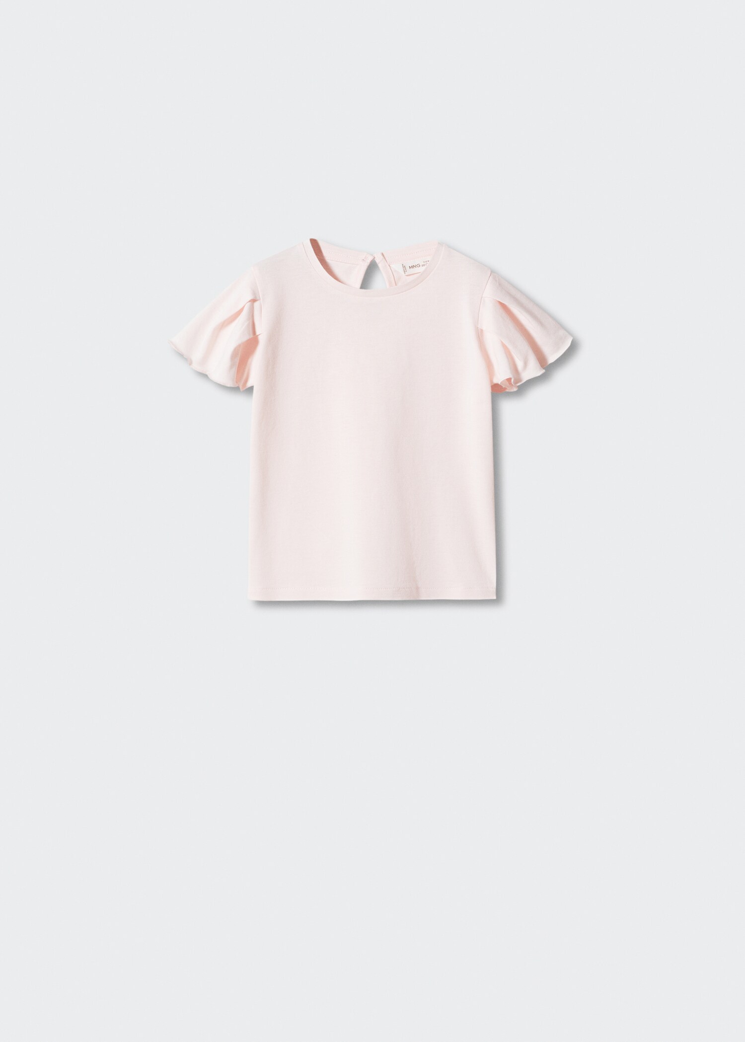 Ruffled sleeve T-shirt - Article without model