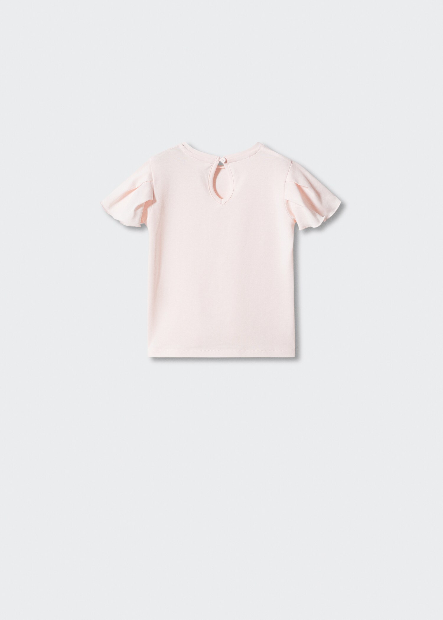 Ruffled sleeve T-shirt - Reverse of the article