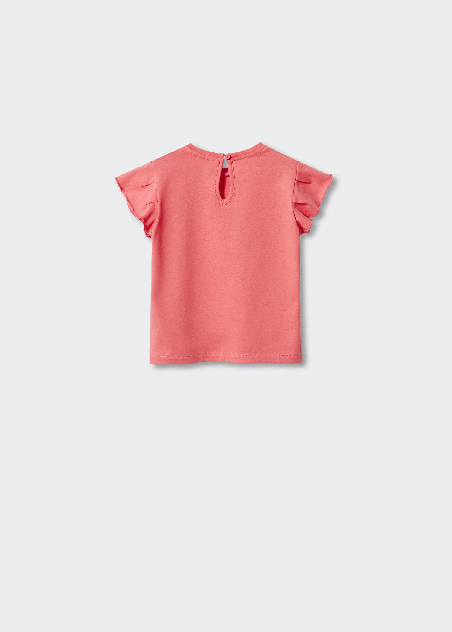 Ruffled sleeve T-shirt - Reverse of the article