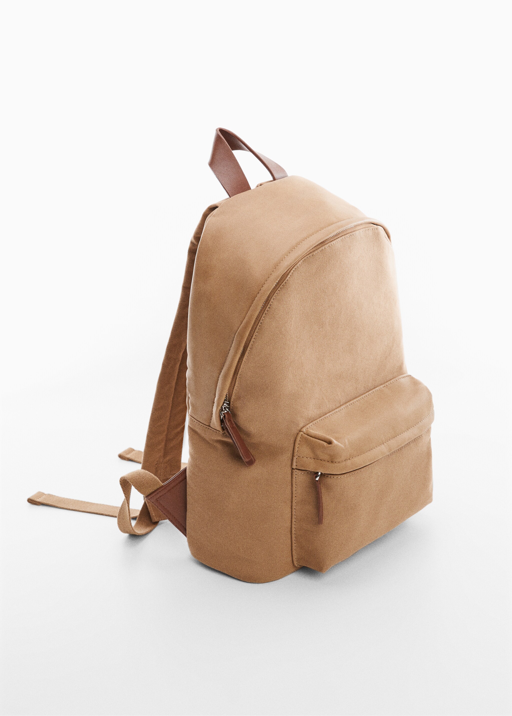 Canvas mixed backpack - Medium plane