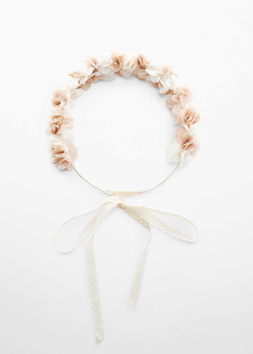 Headband with embossed flowers - Girls | MANGO OUTLET USA