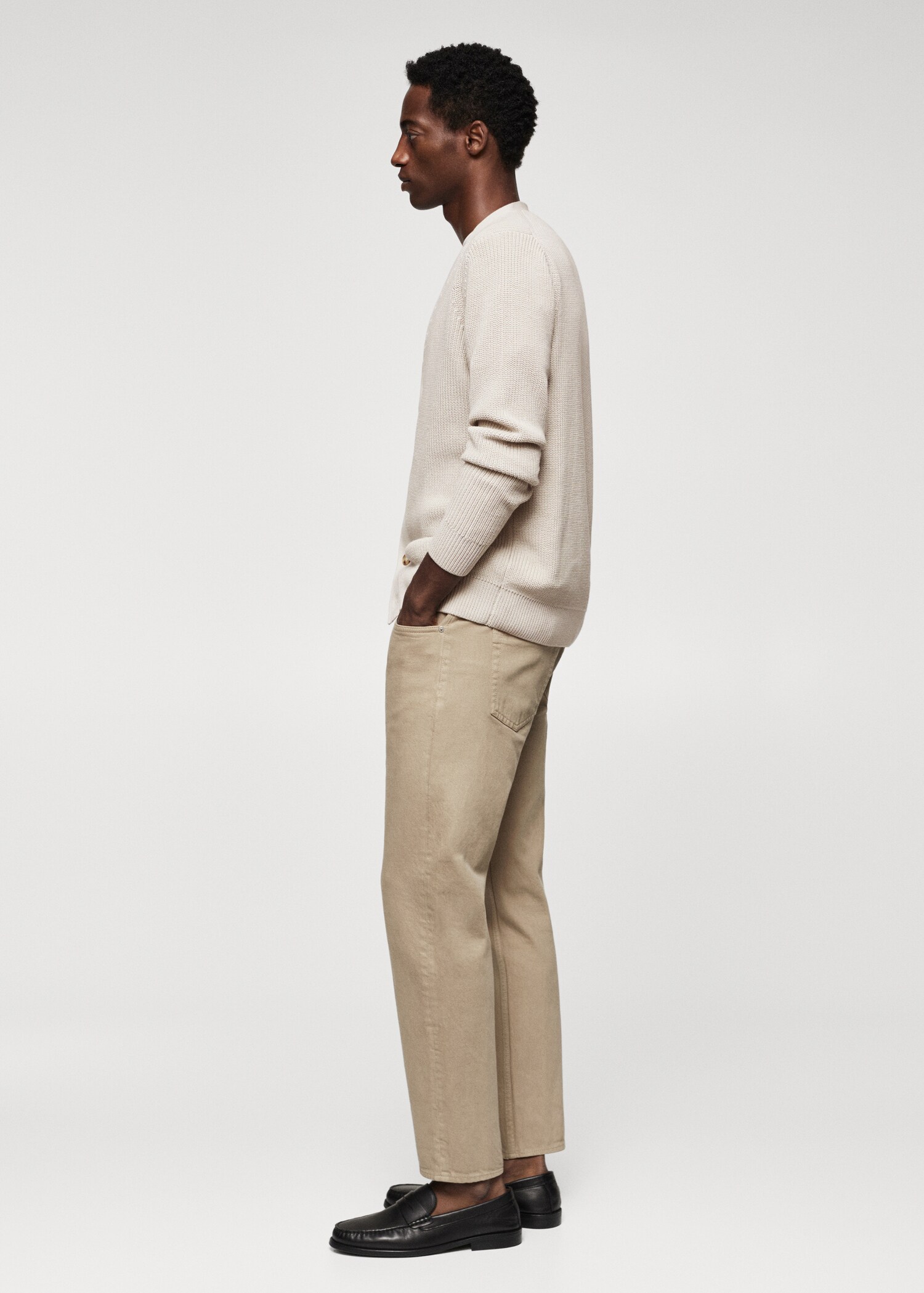 Structured cotton cardigan - Details of the article 6