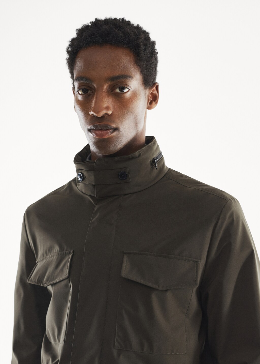 Military water repellent jacket Men MANGO OUTLET USA
