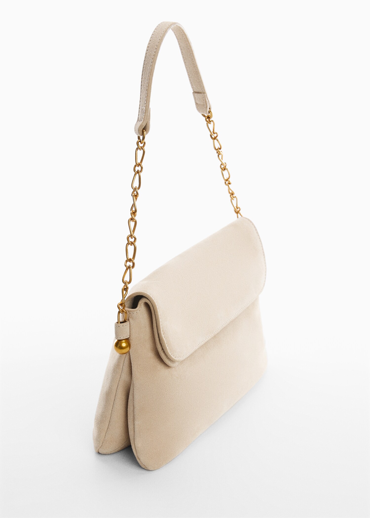 Chain suede bag - Medium plane