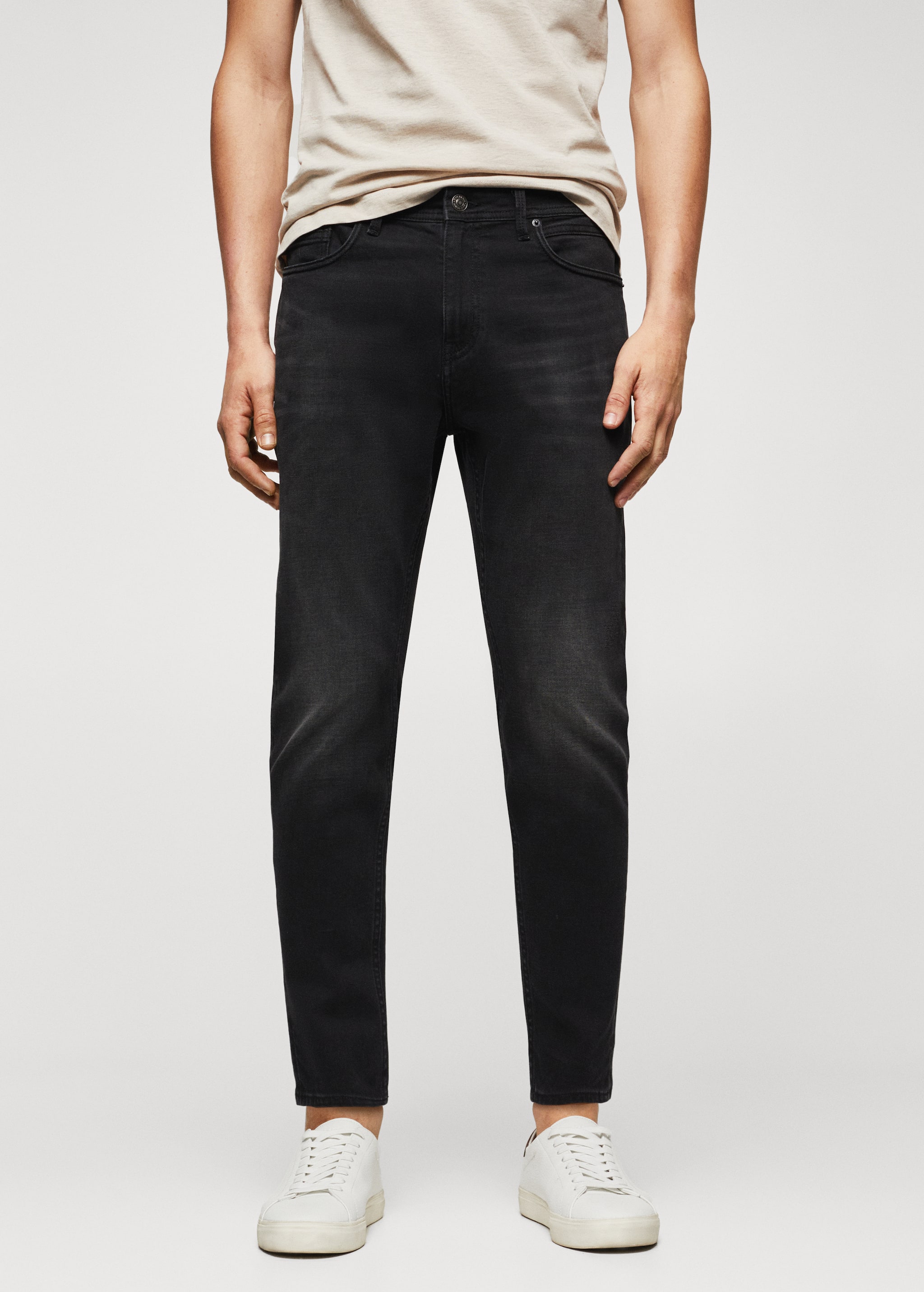 Tapered-Jeans Tom in Cropped-Länge - Mittlere Ansicht