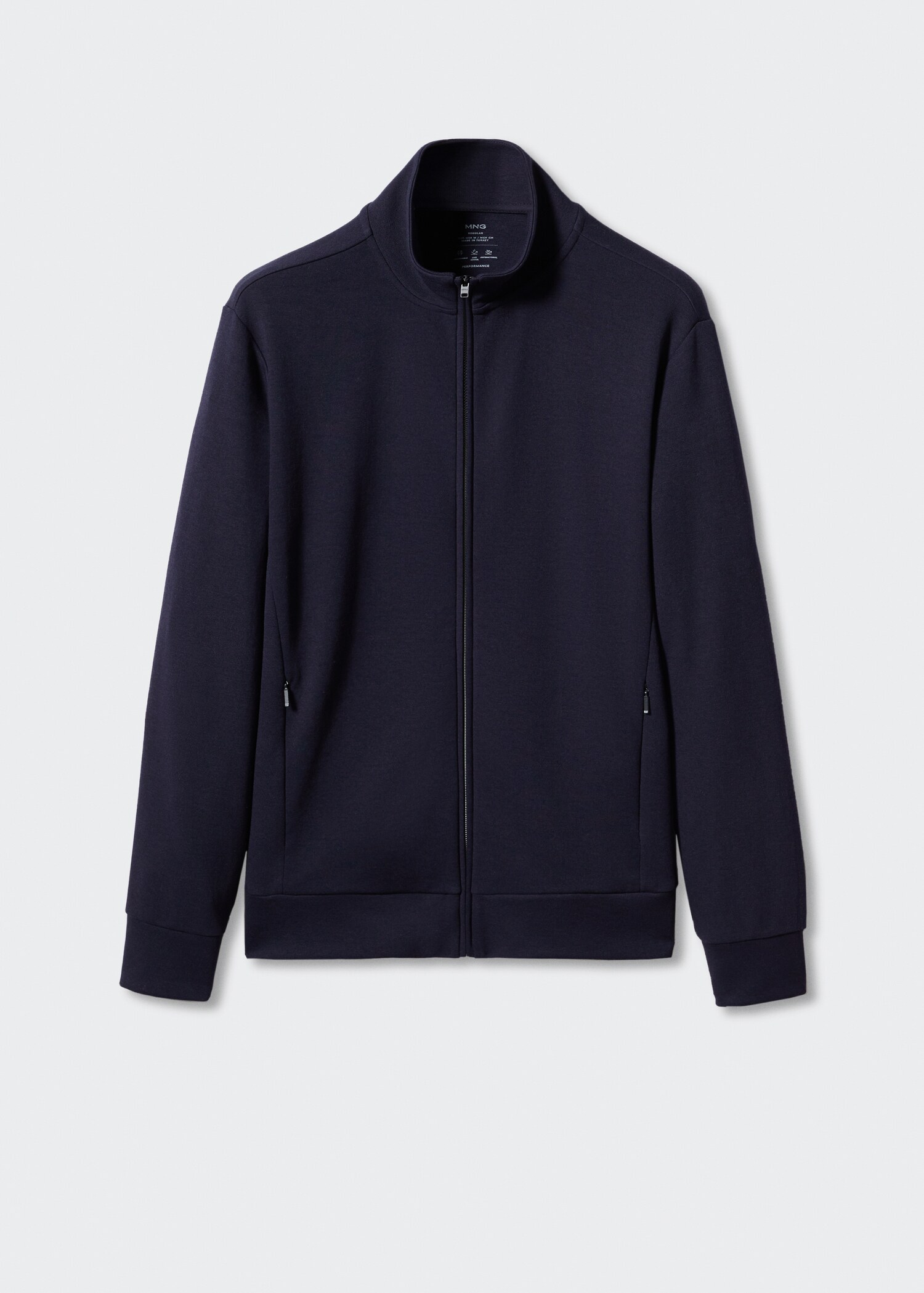 Sweatshirt de algodão com fecho de correr - Artigo sem modelo