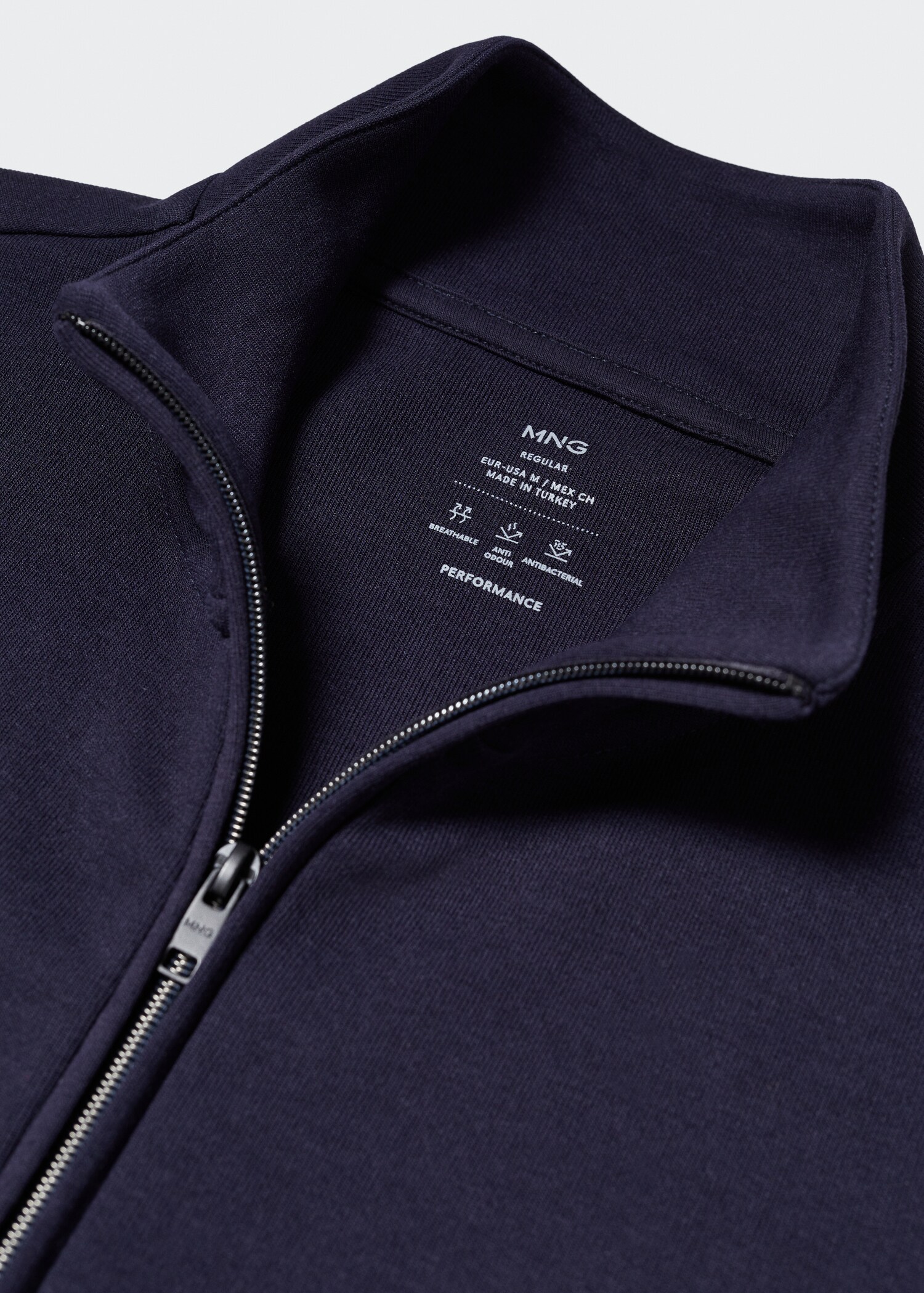 Sweatshirt de algodão com fecho de correr - Pormenor do artigo 8