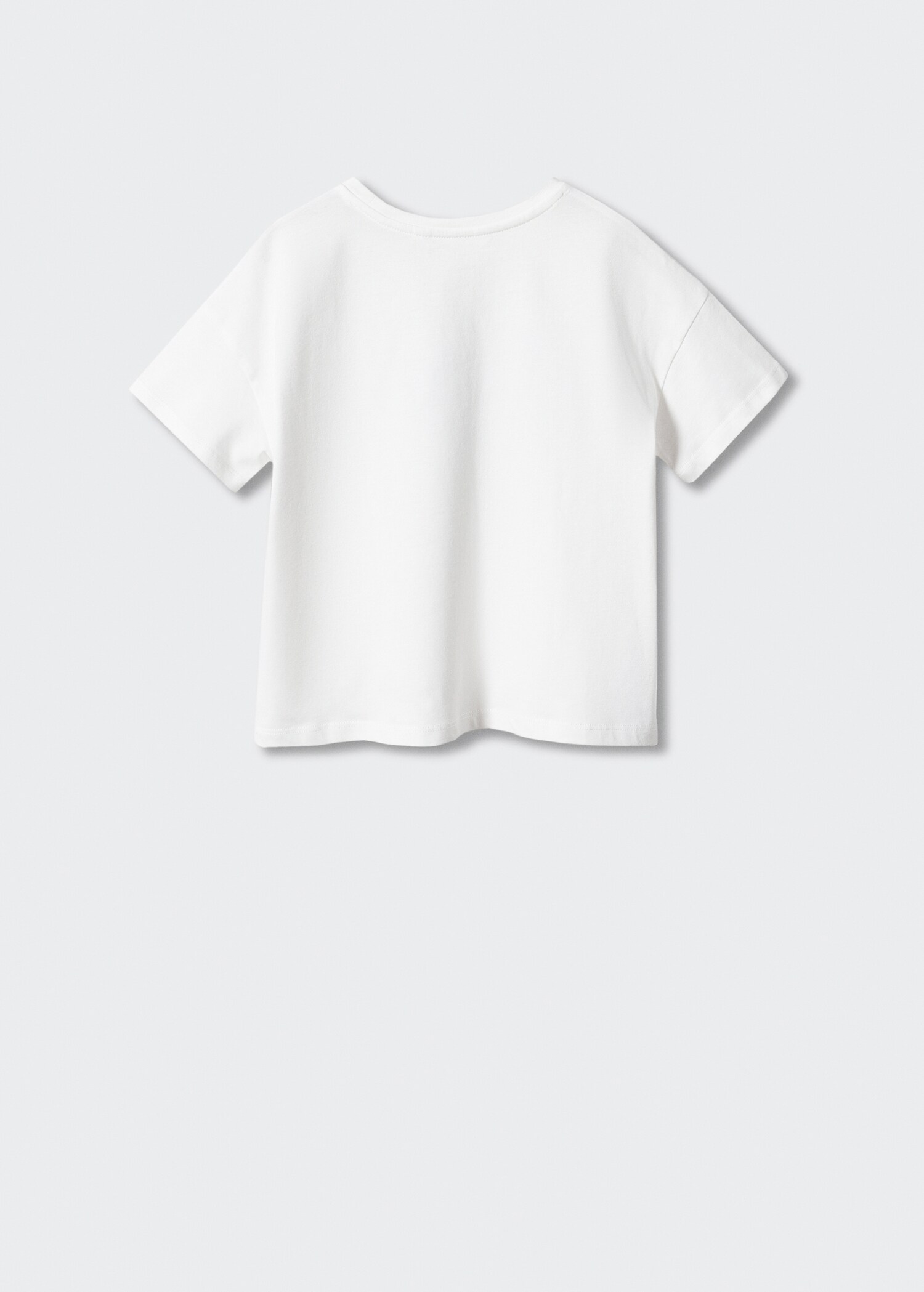 T-shirt mensagem textura - Verso do artigo