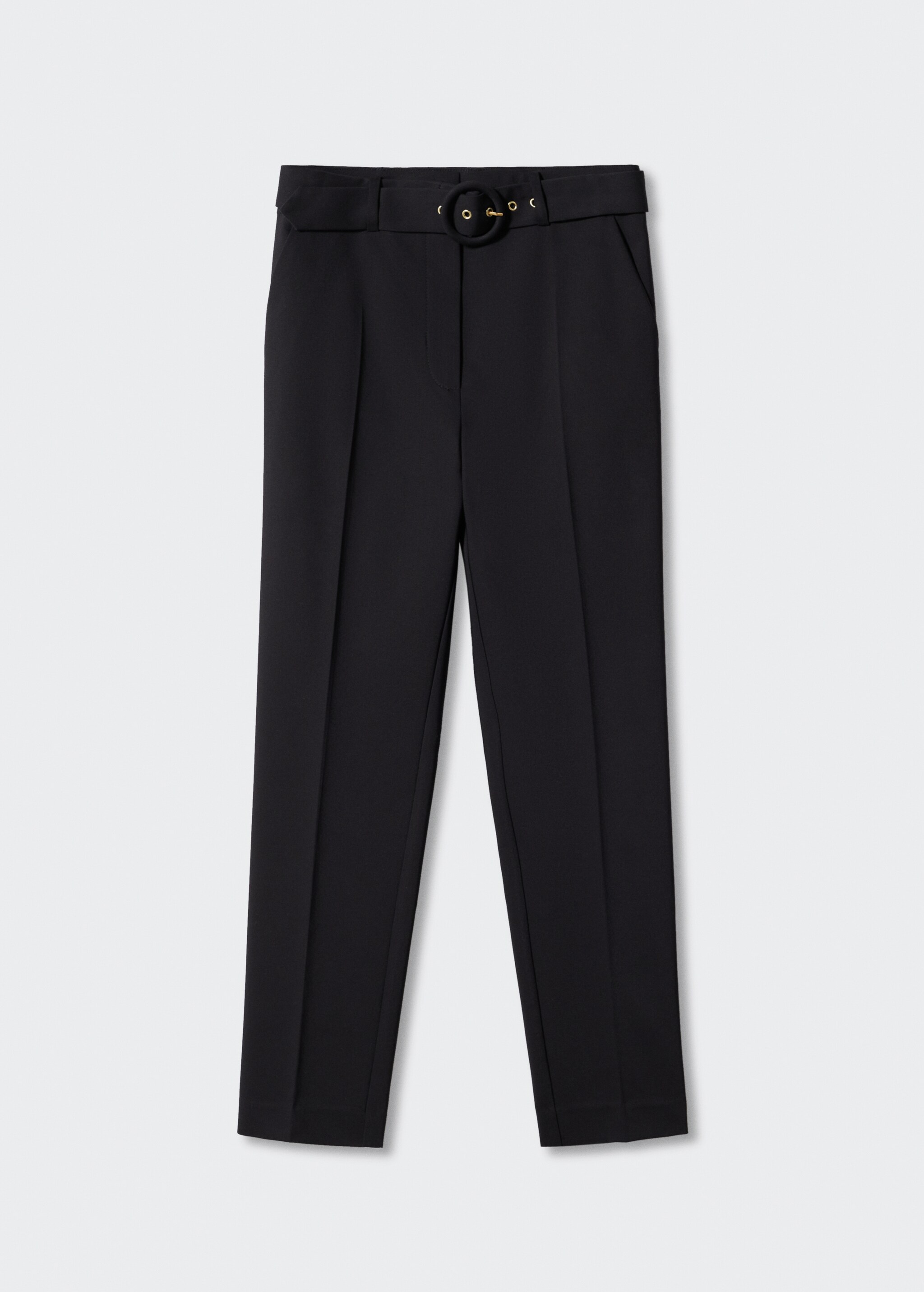 Belt straight-fit trousers - Article without model