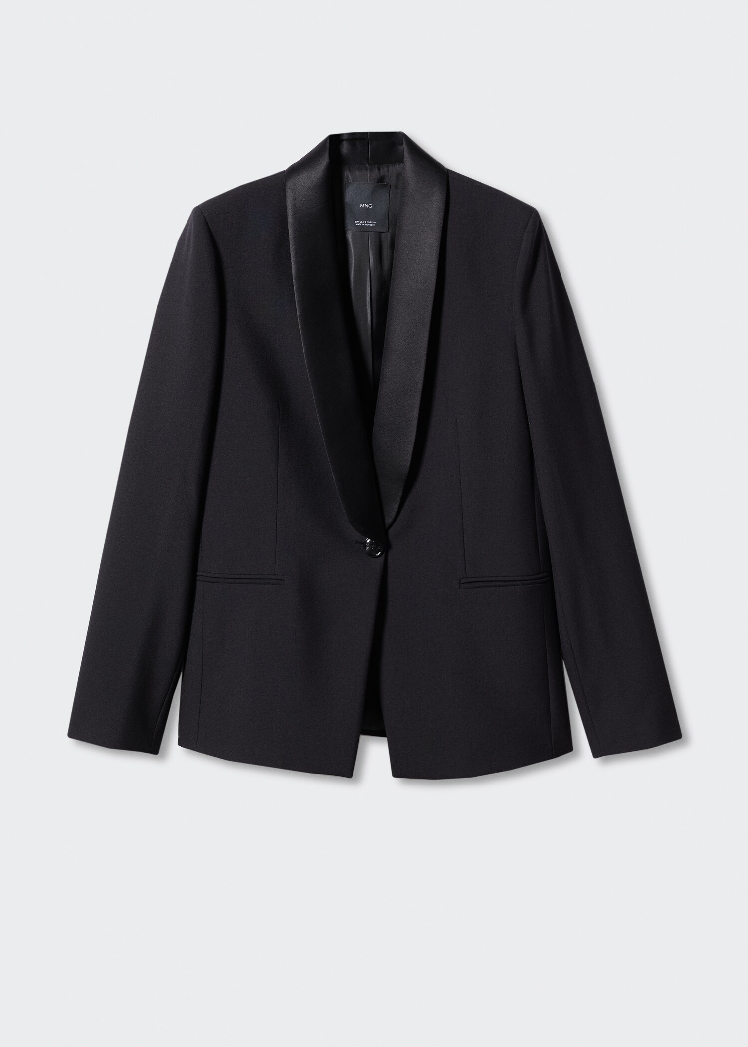 Satin lapels suit blazer - Article without model