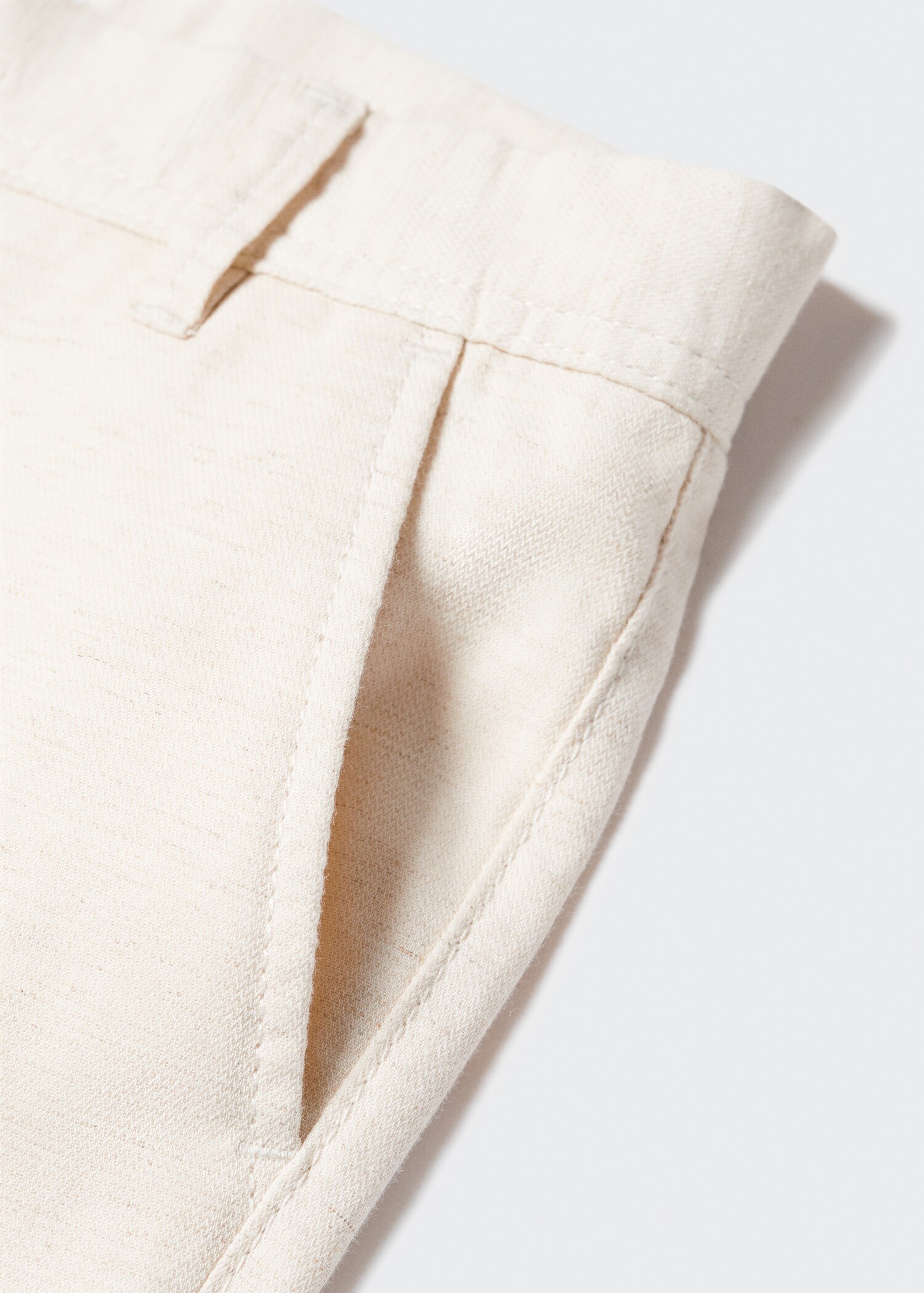 Linen chino trousers - Details of the article 8