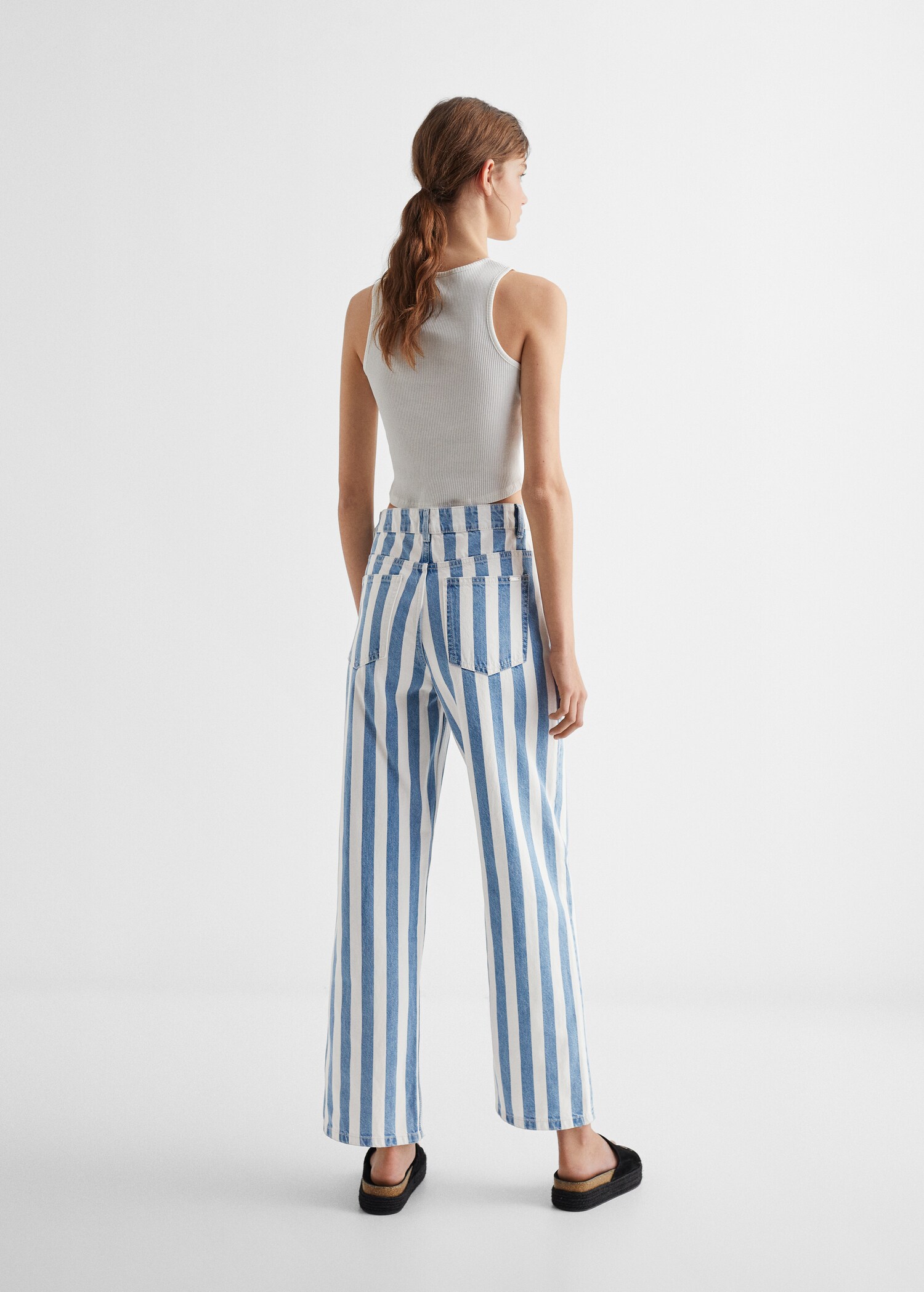 Jeans diritti righe - Retro dell'articolo