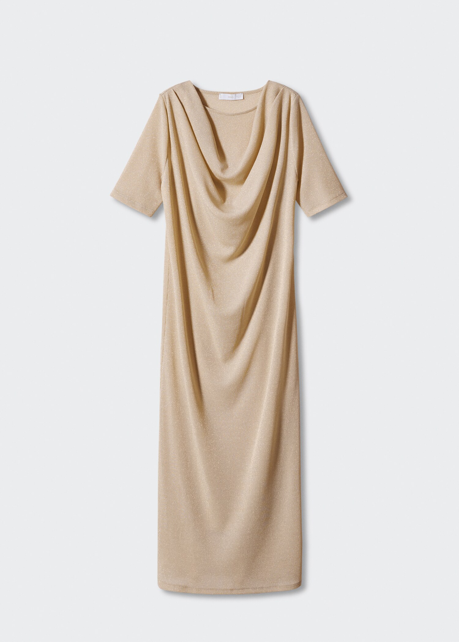 Draped lurex dress - Article without model