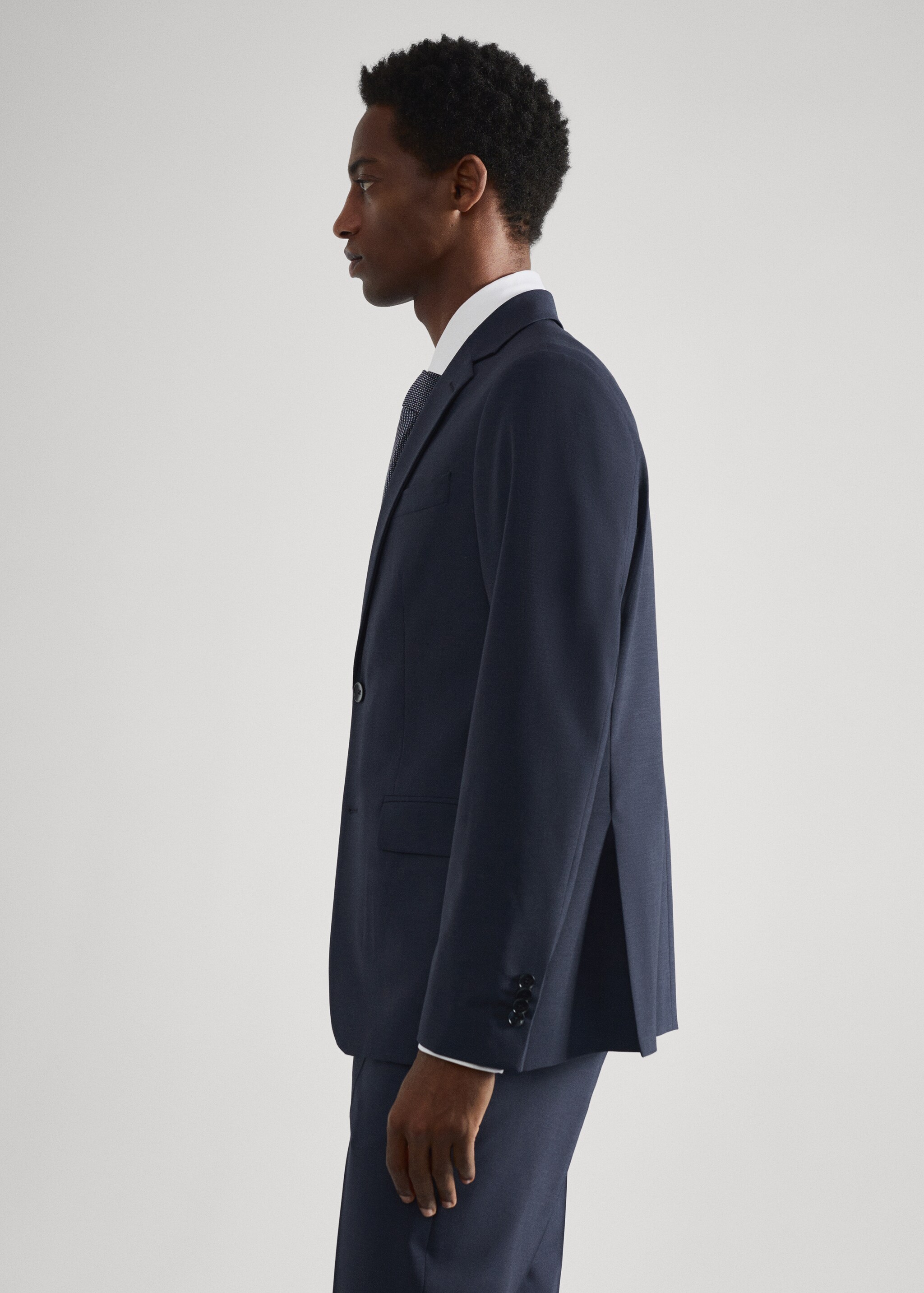 Slim-fit wool suit jacket - Details of the article 6