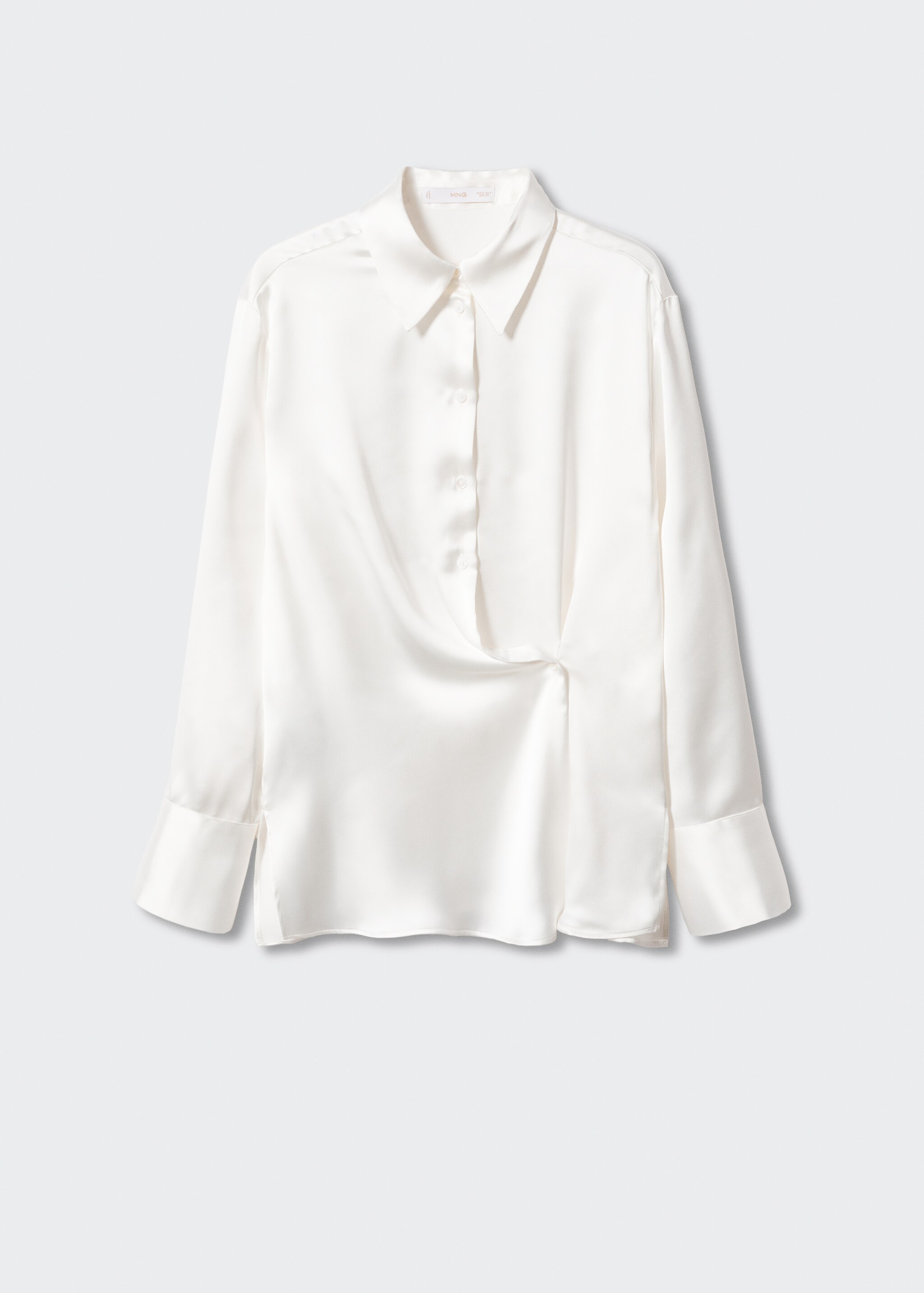 Shirt with draped detail  - Article without model