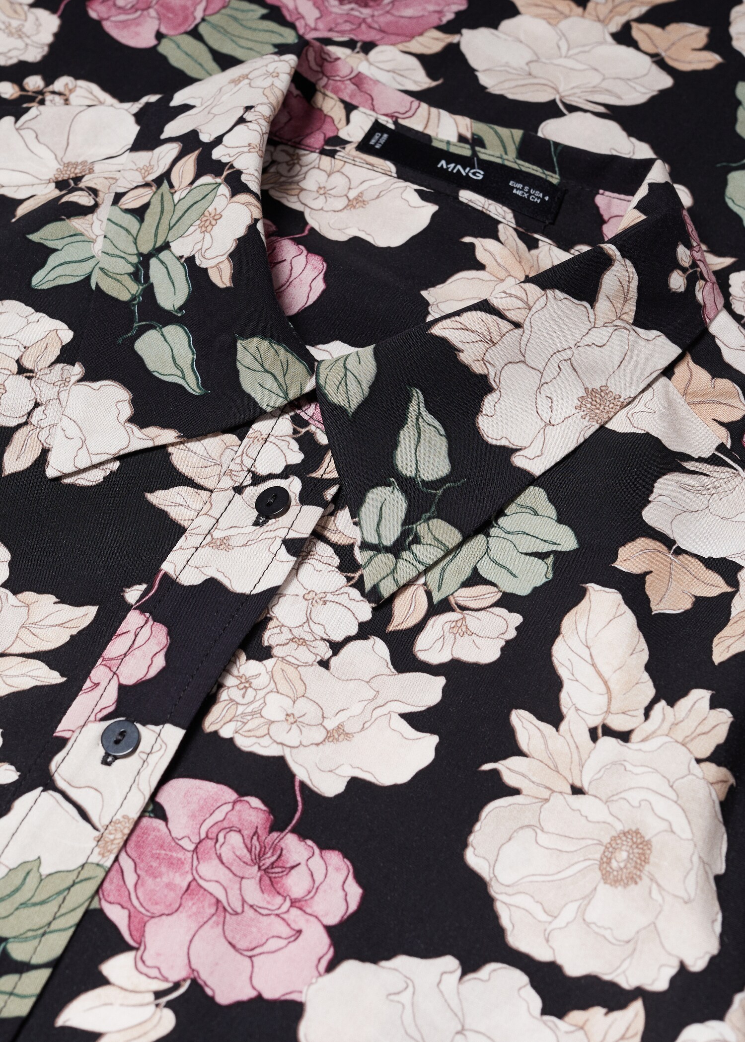 Printed shirt dress - Details of the article 8