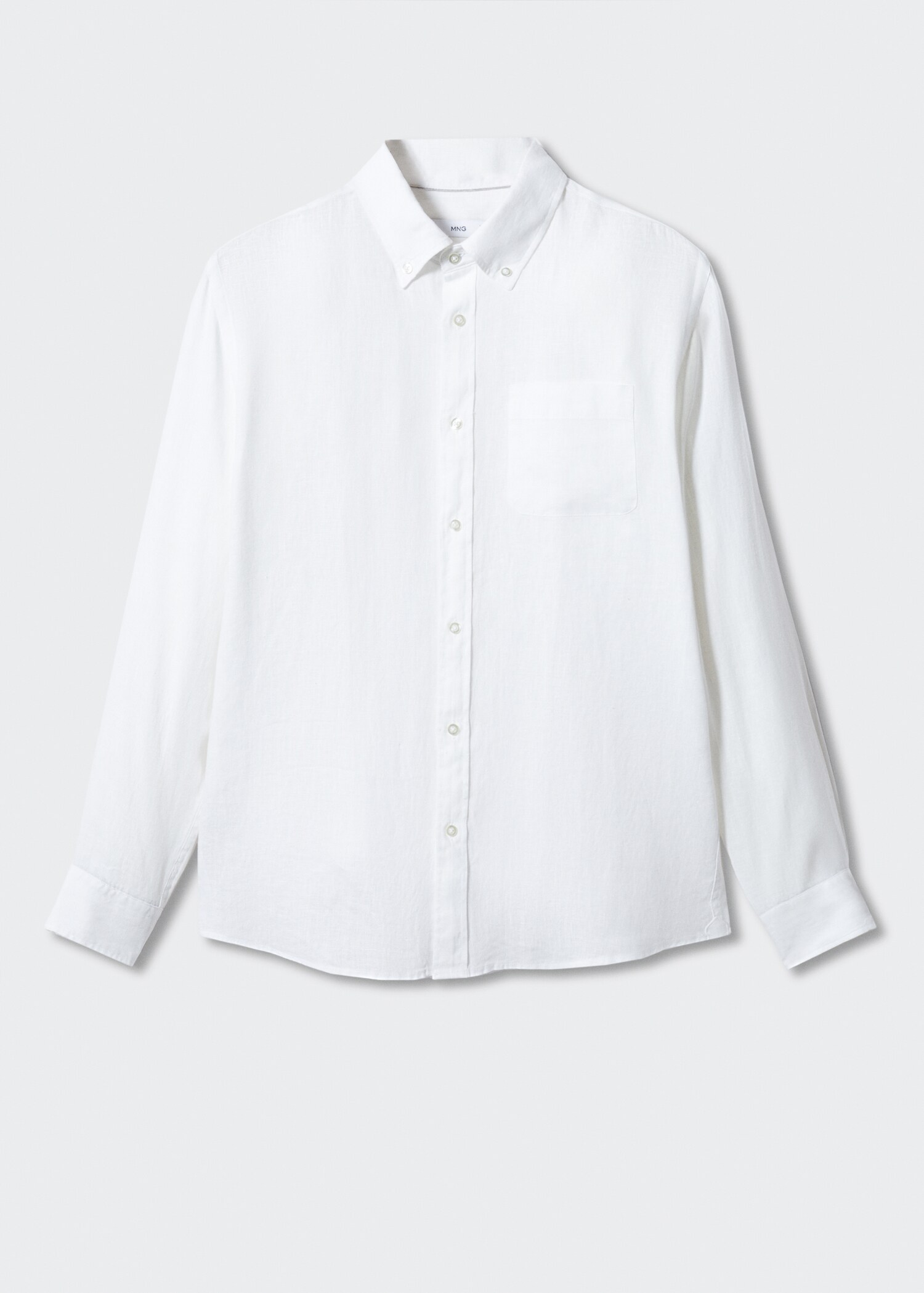 100% linen slim-fit shirt - Article without model