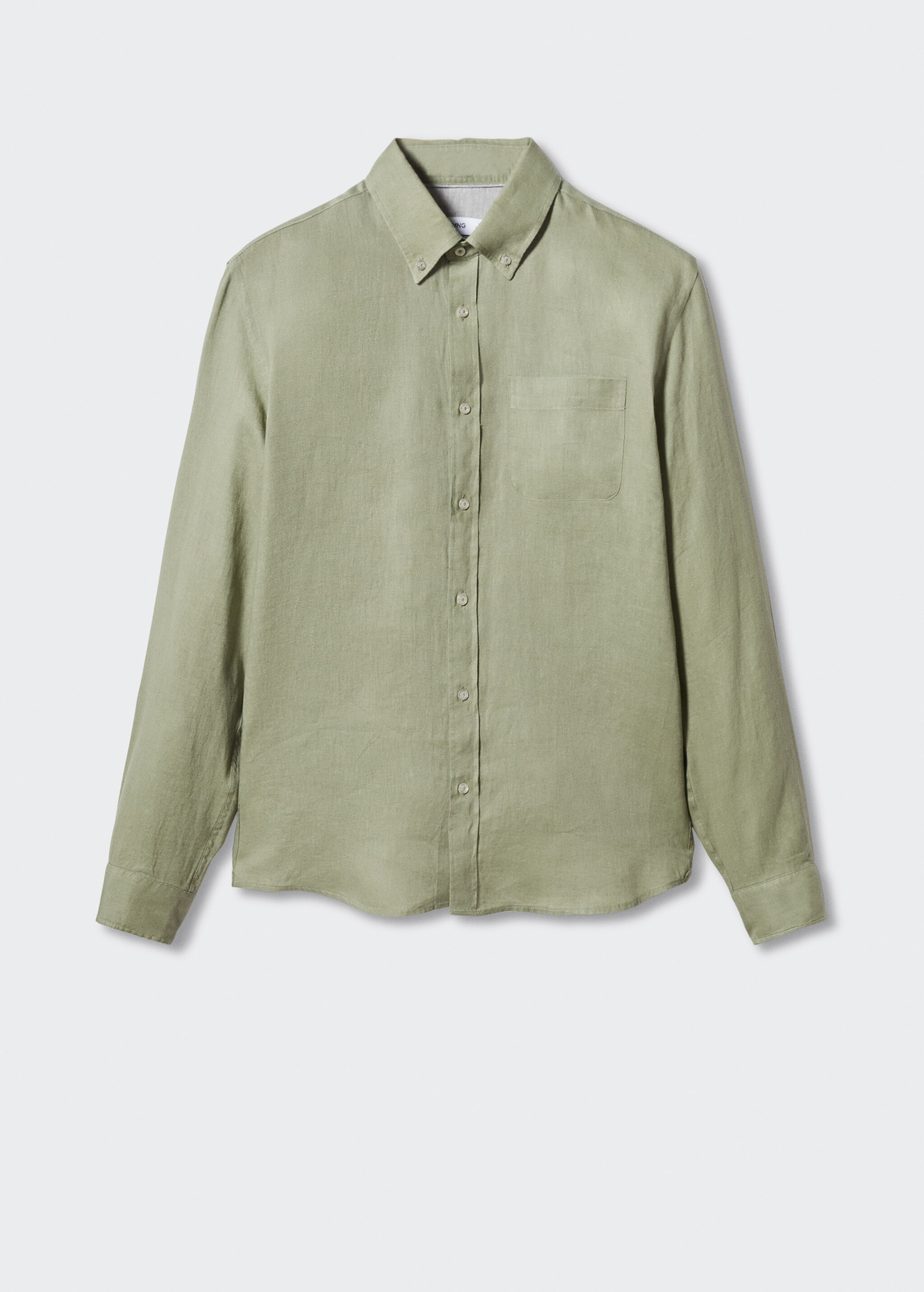 MAN/ 100% linen slim-fit shirt  - Article without model