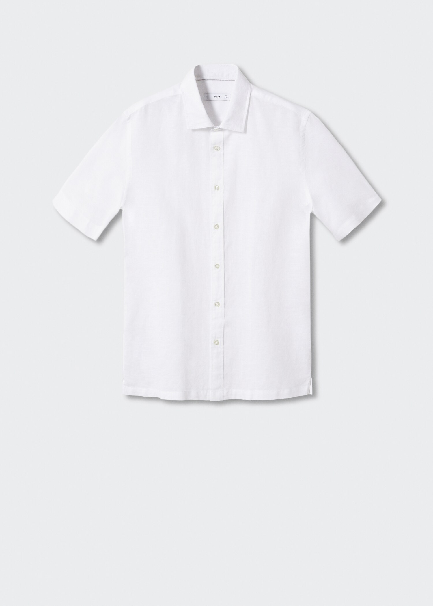 100% linen short sleeve shirt - Article without model