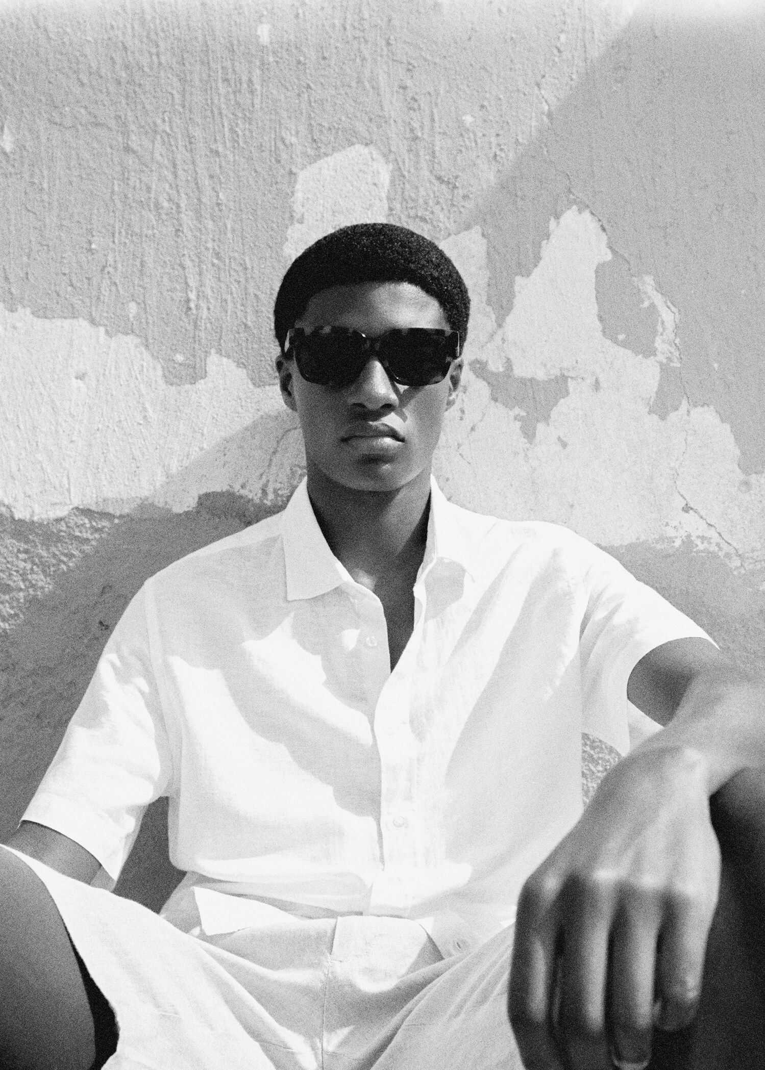 100% linen short sleeve shirt - Details of the article 5