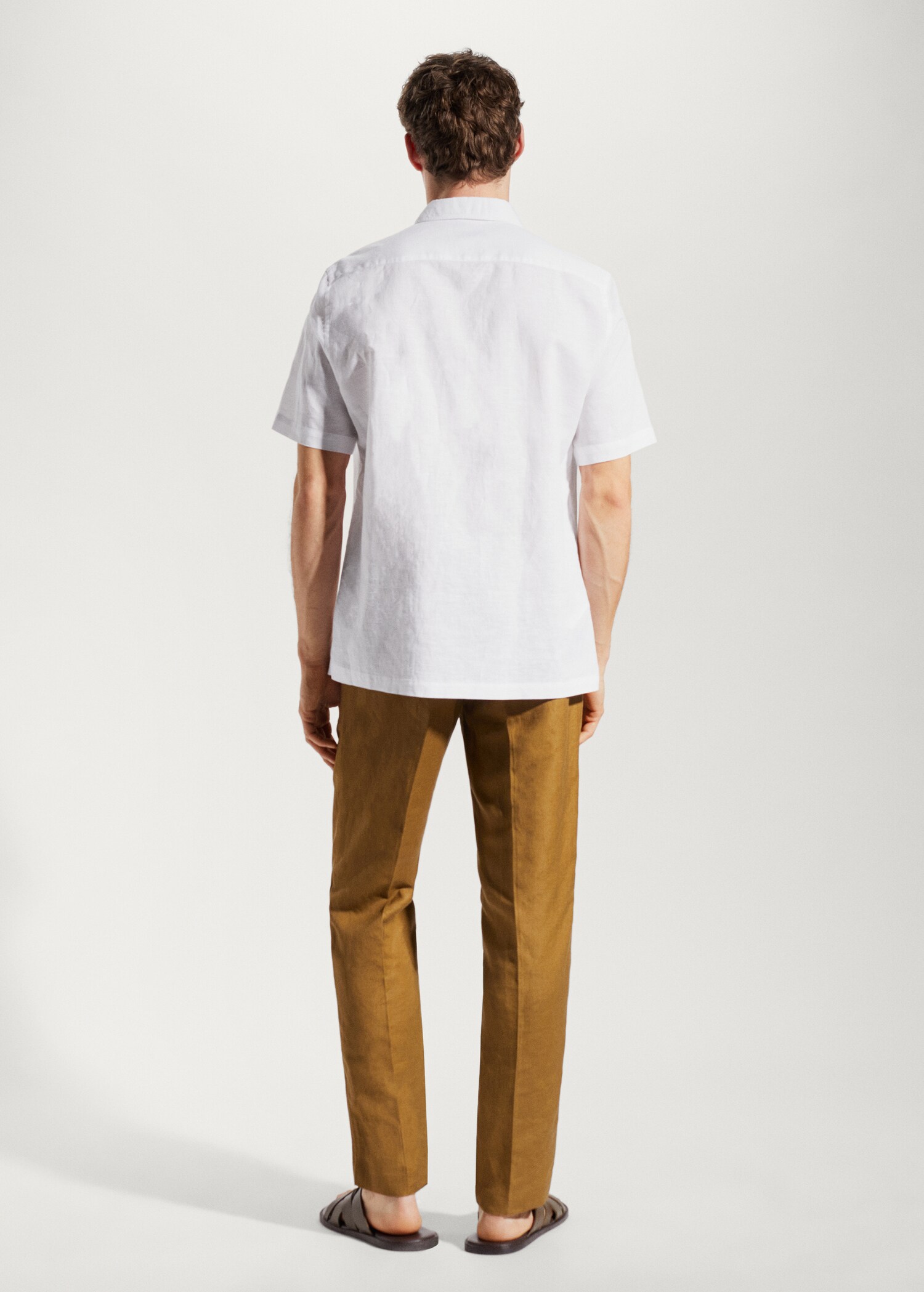 100% linen short sleeve shirt - Reverse of the article