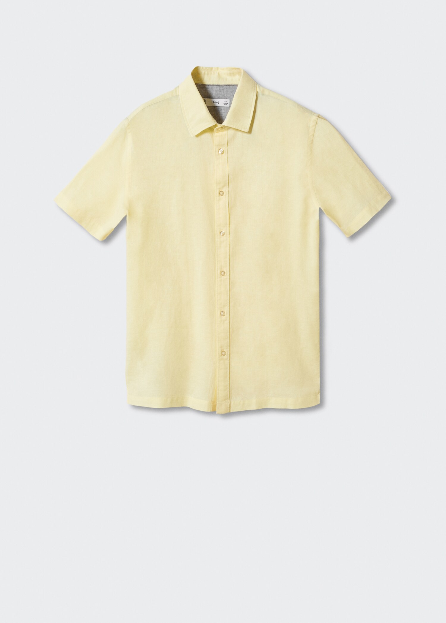 100% linen short sleeve shirt - Article without model