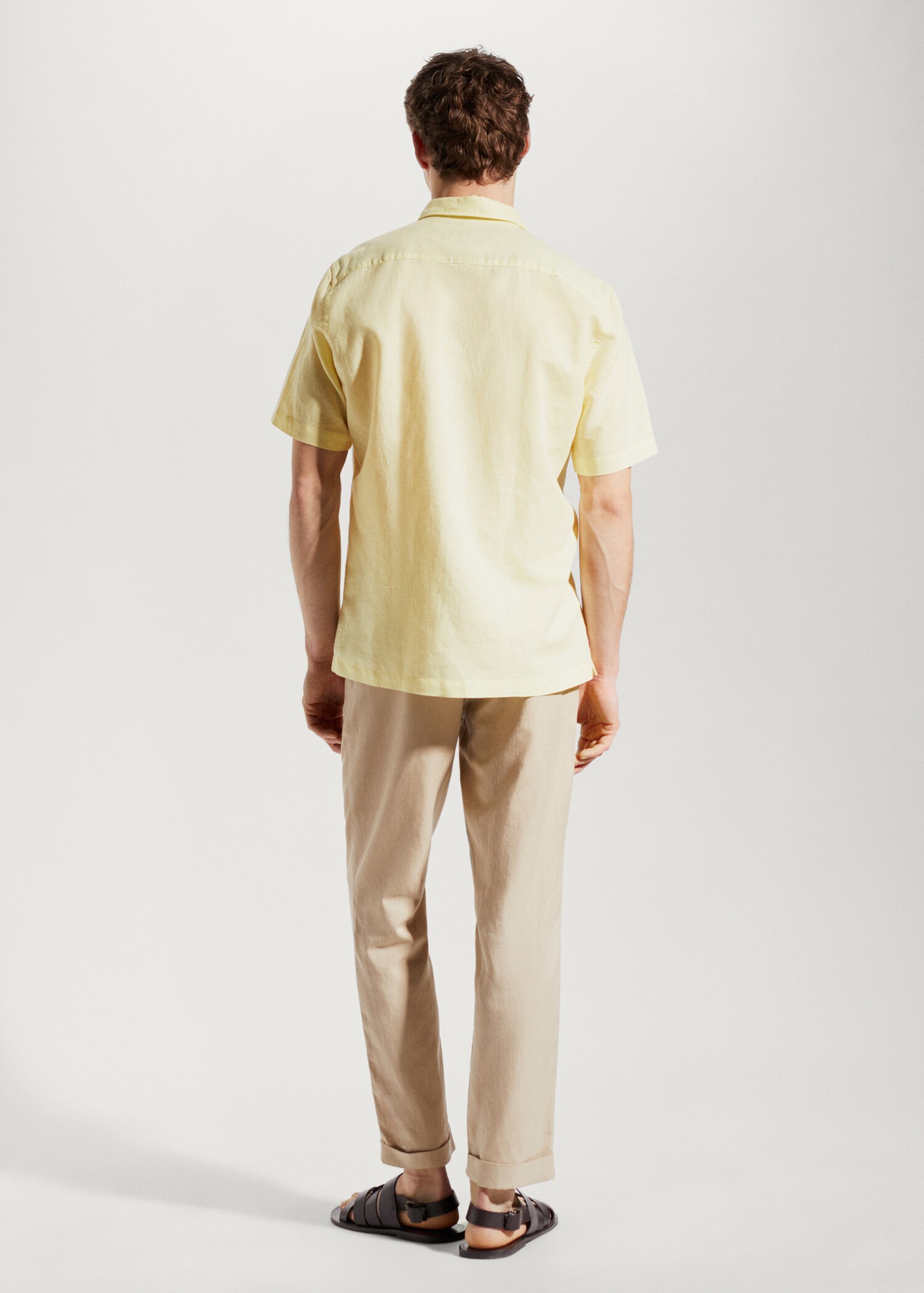 100% linen short sleeve shirt - Reverse of the article