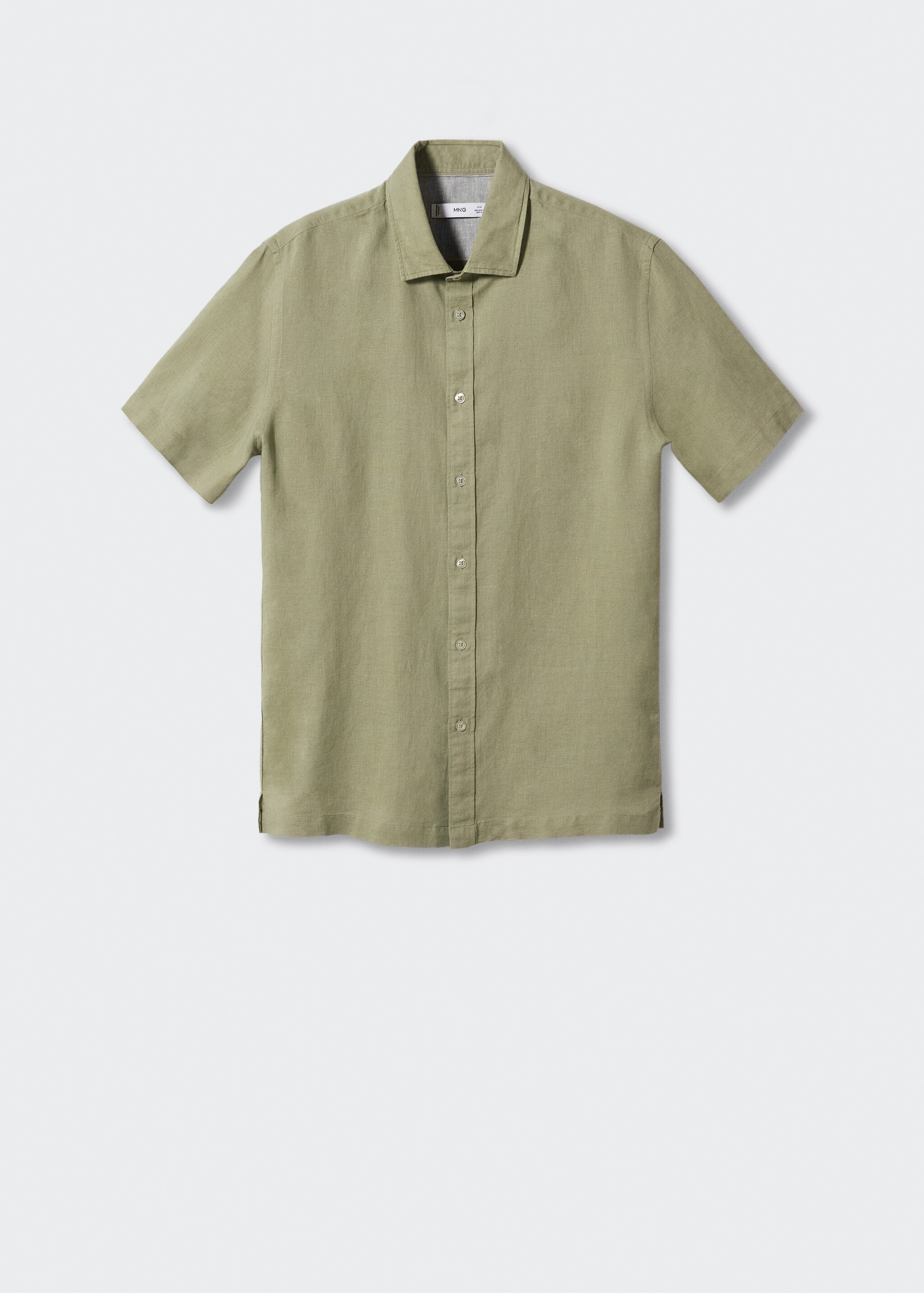 100% linen short sleeve shirt - Article without model