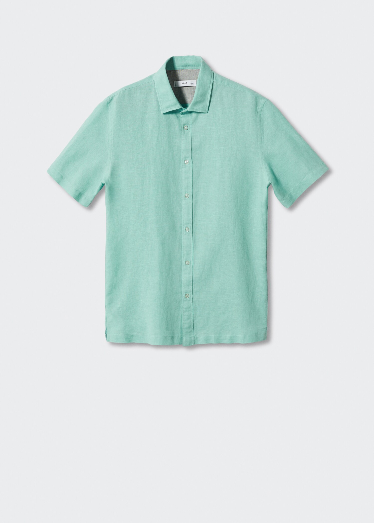 100% linen short sleeve shirt - Article without model