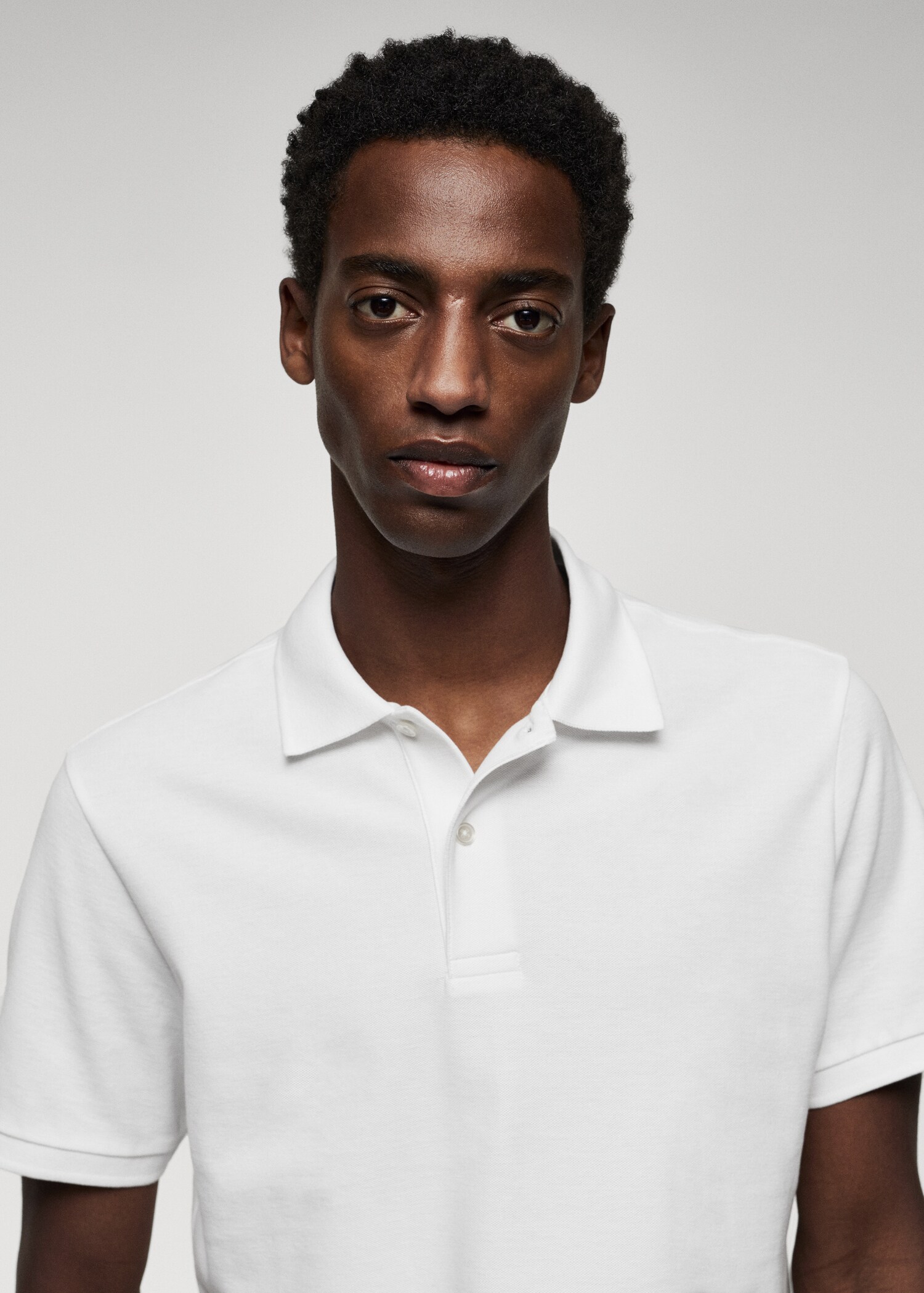 Cotton piqué polo shirt - Details of the article 1