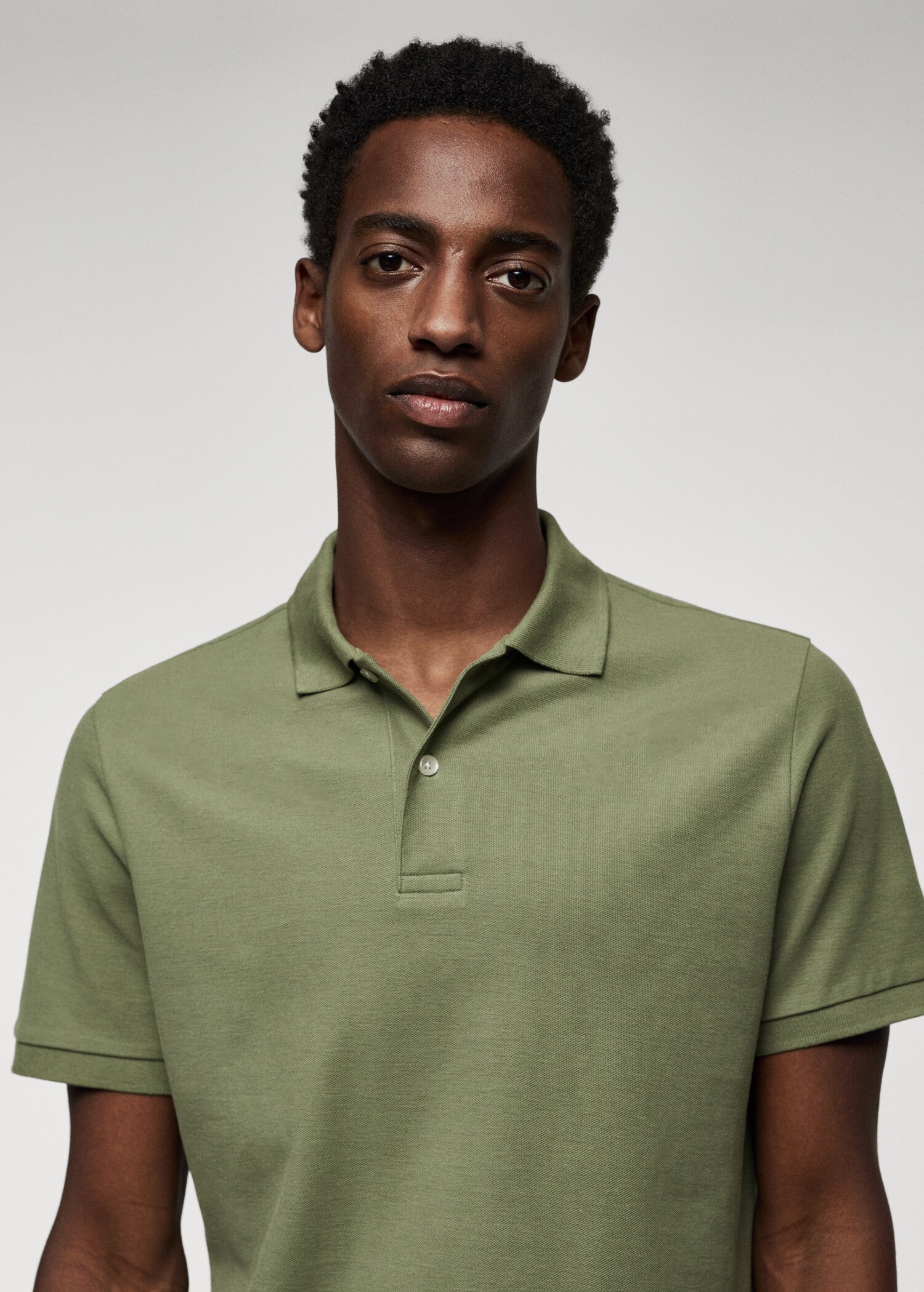Cotton piqué polo shirt - Details of the article 1