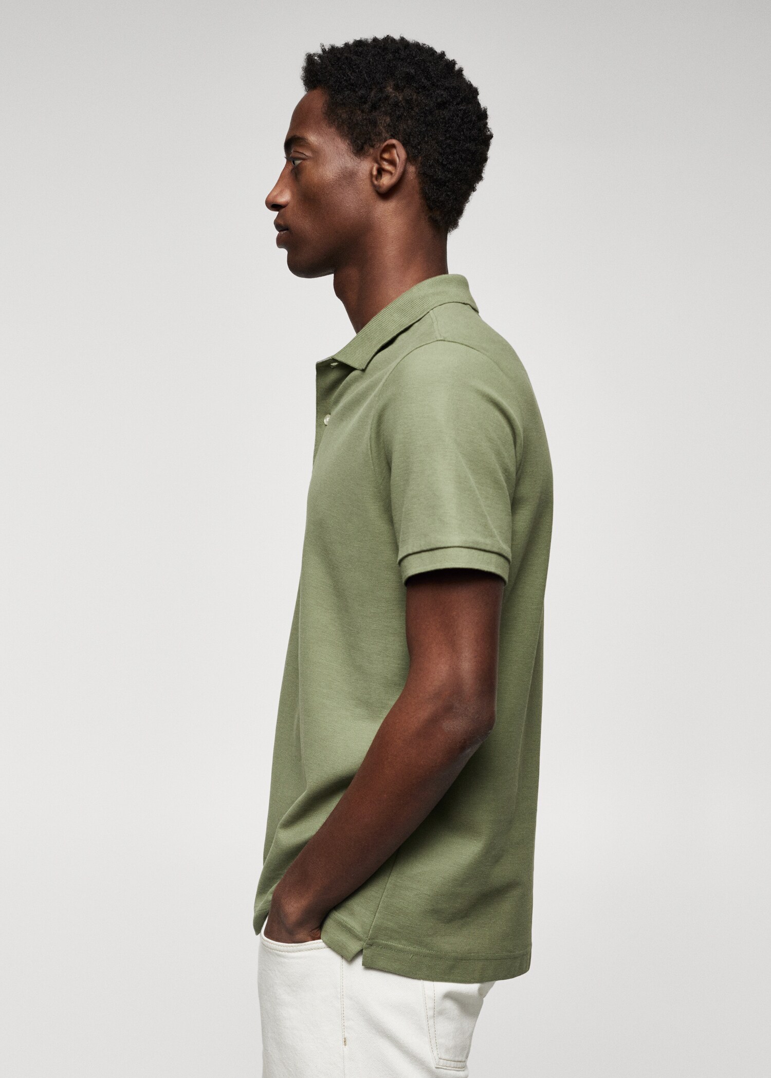 Cotton piqué polo shirt - Details of the article 6
