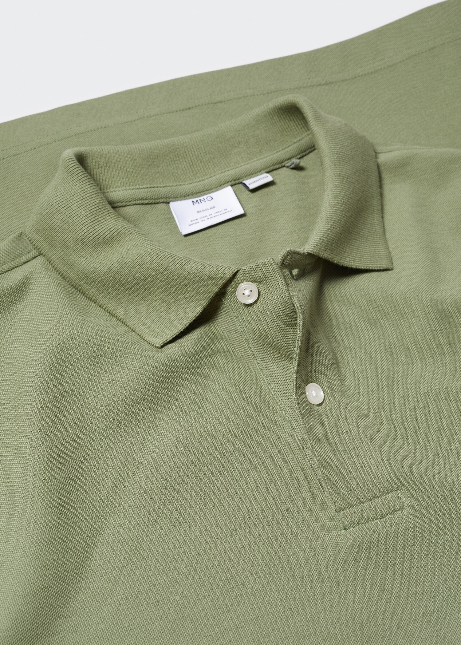 Cotton piqué polo shirt - Details of the article 8
