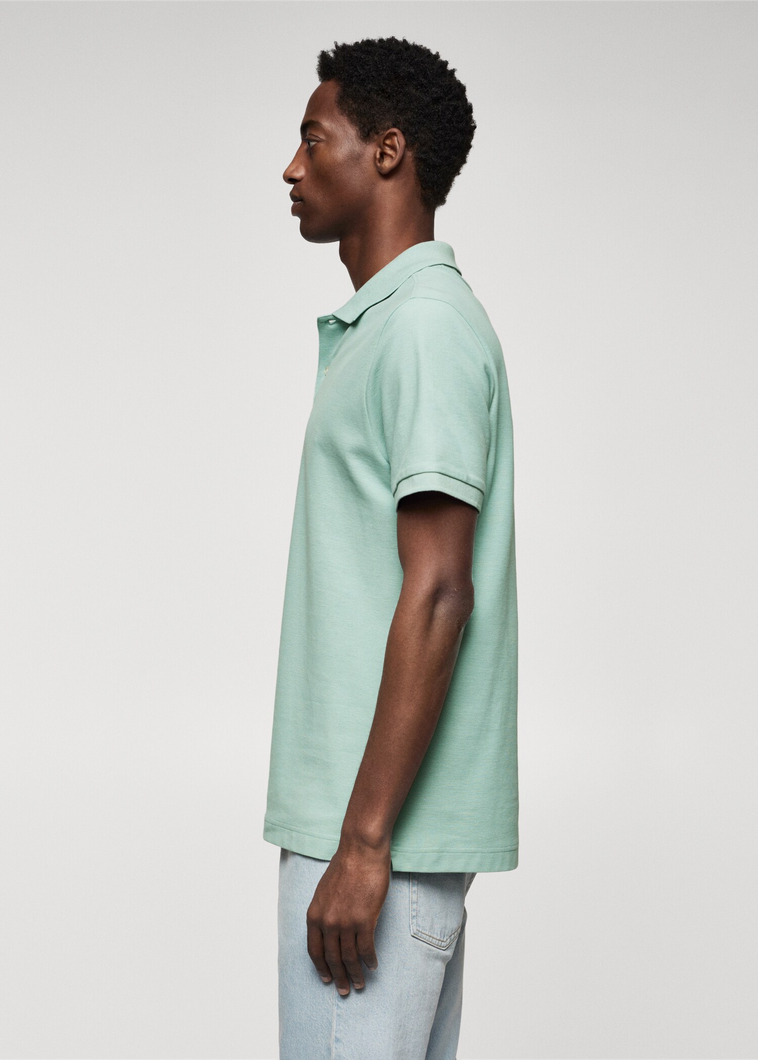 Cotton piqué polo shirt - Details of the article 6