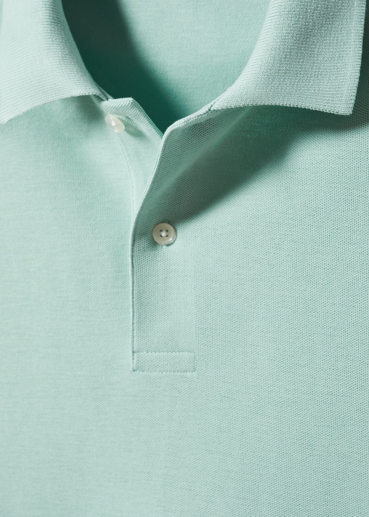 Cotton piqué polo shirt - Details of the article 8