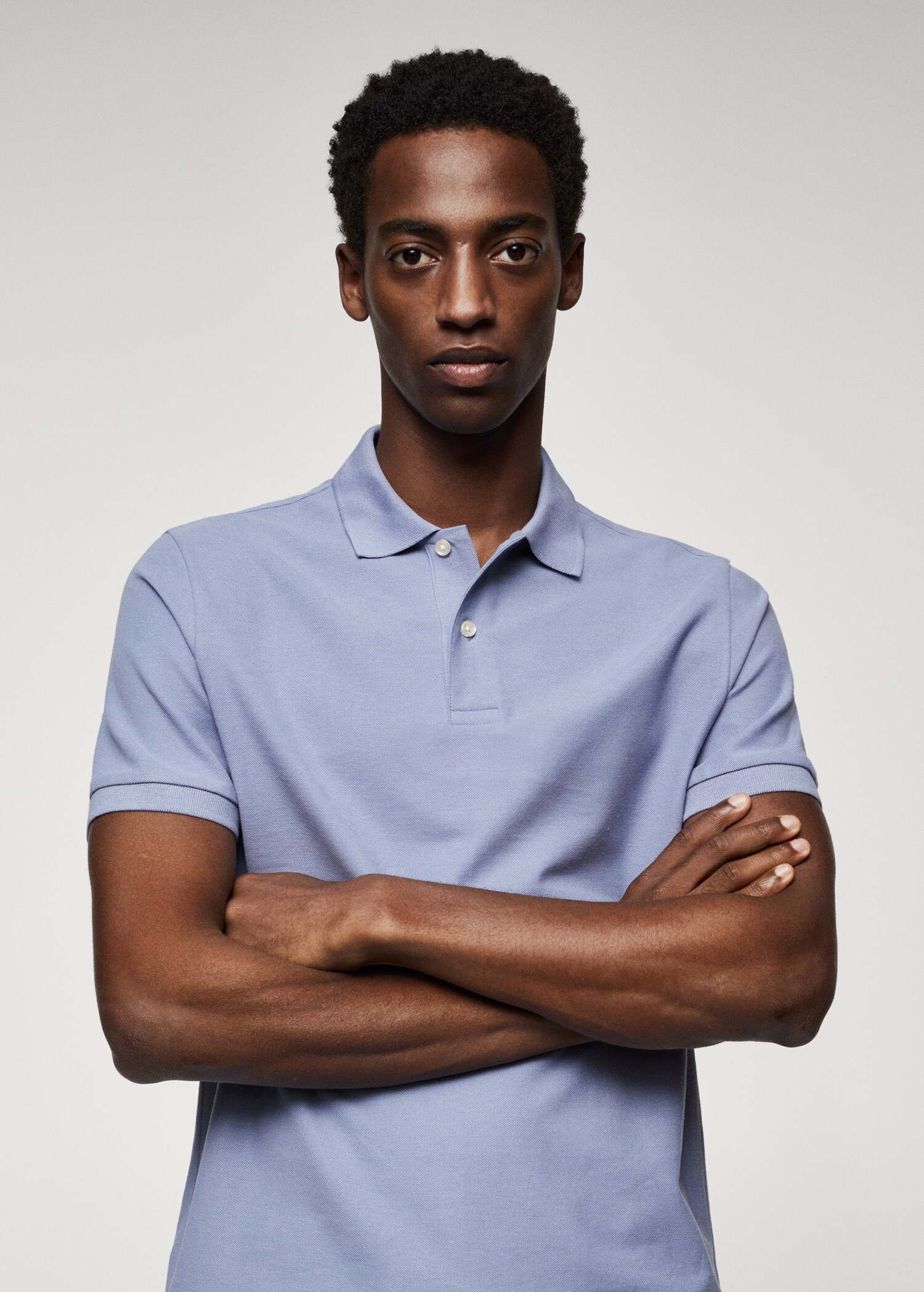 Cotton piqué polo shirt - Details of the article 1